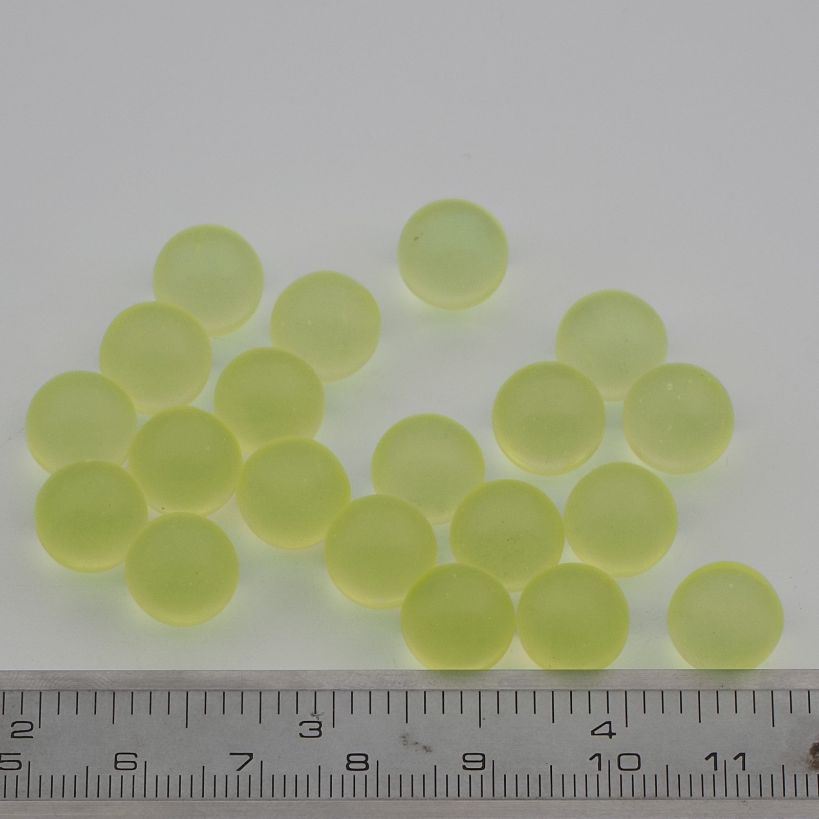 uranium glass marbles balls Lot 20 pcs 10 mm Czech