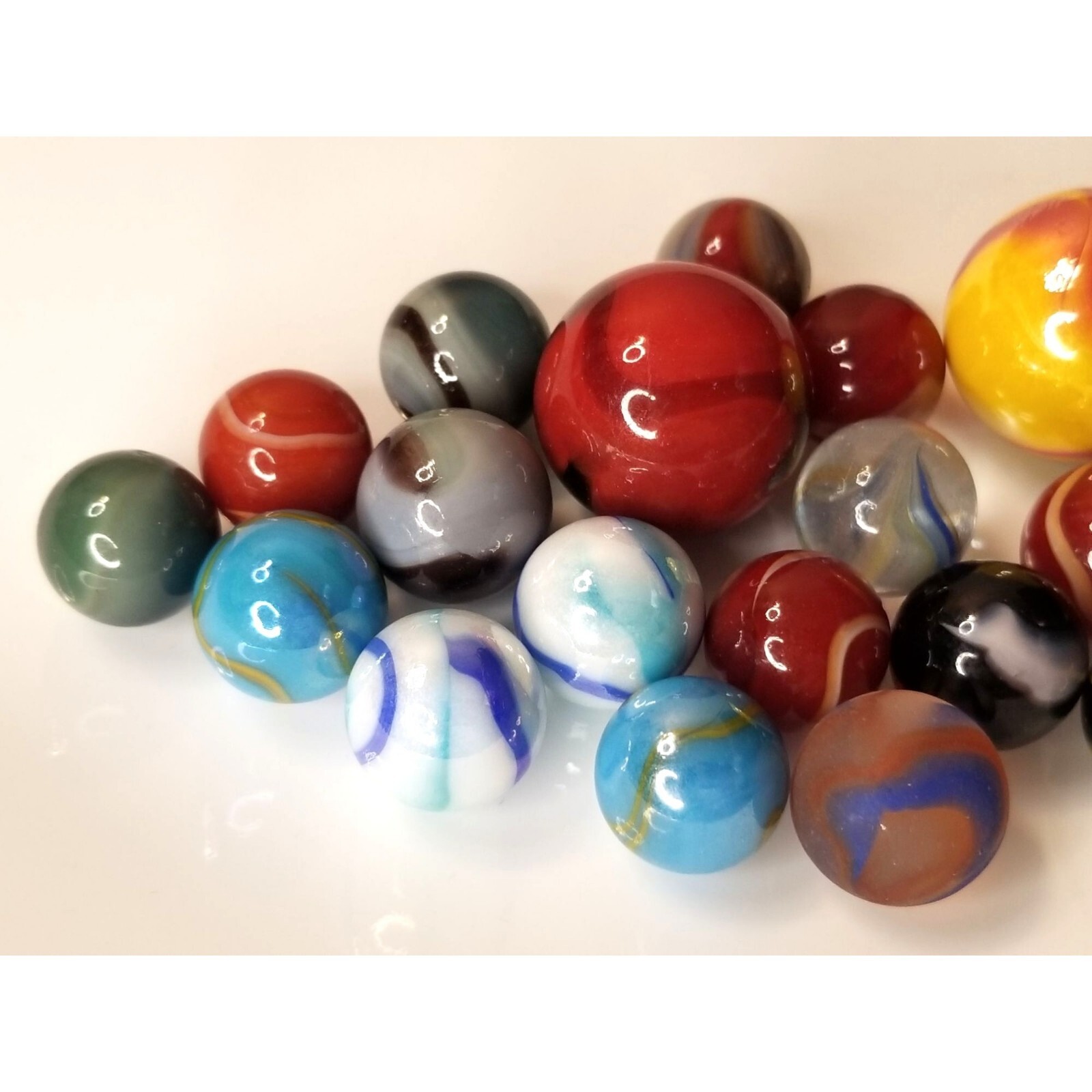 Marbles Variety 22 Standard 2 Shooters Vintage