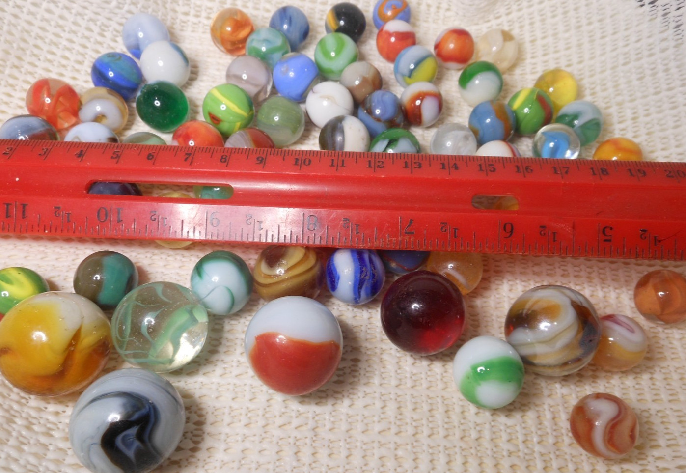 69 Variety Vintage Marbles Collectible Size Make Color Swirl Mix rare SEE VIDEO