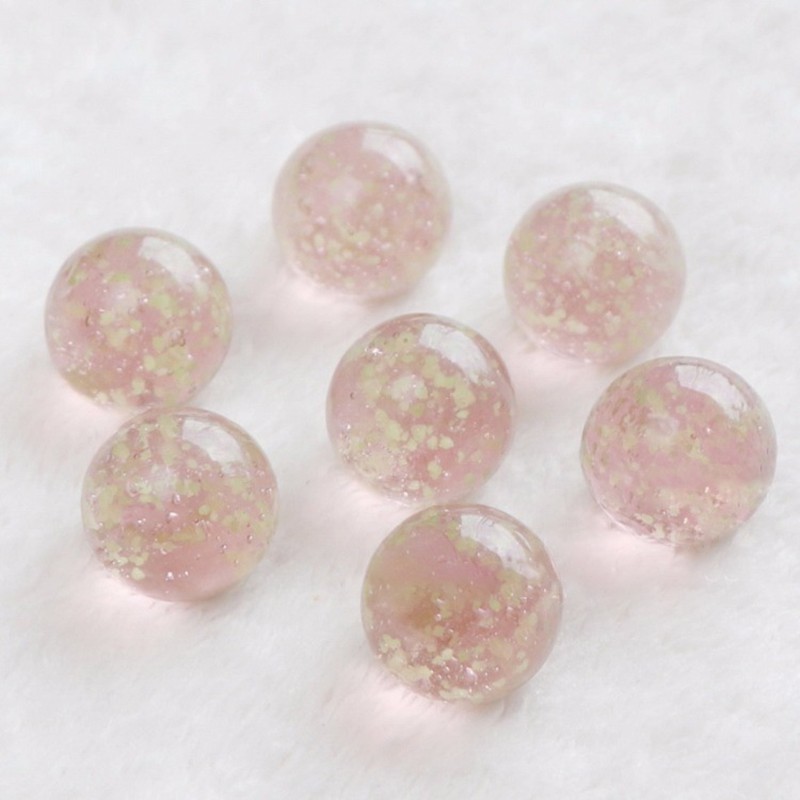 Luminous Glass Ball 16/20/22/25/30mm Cream Console Game Pinball Machine DIY Toy