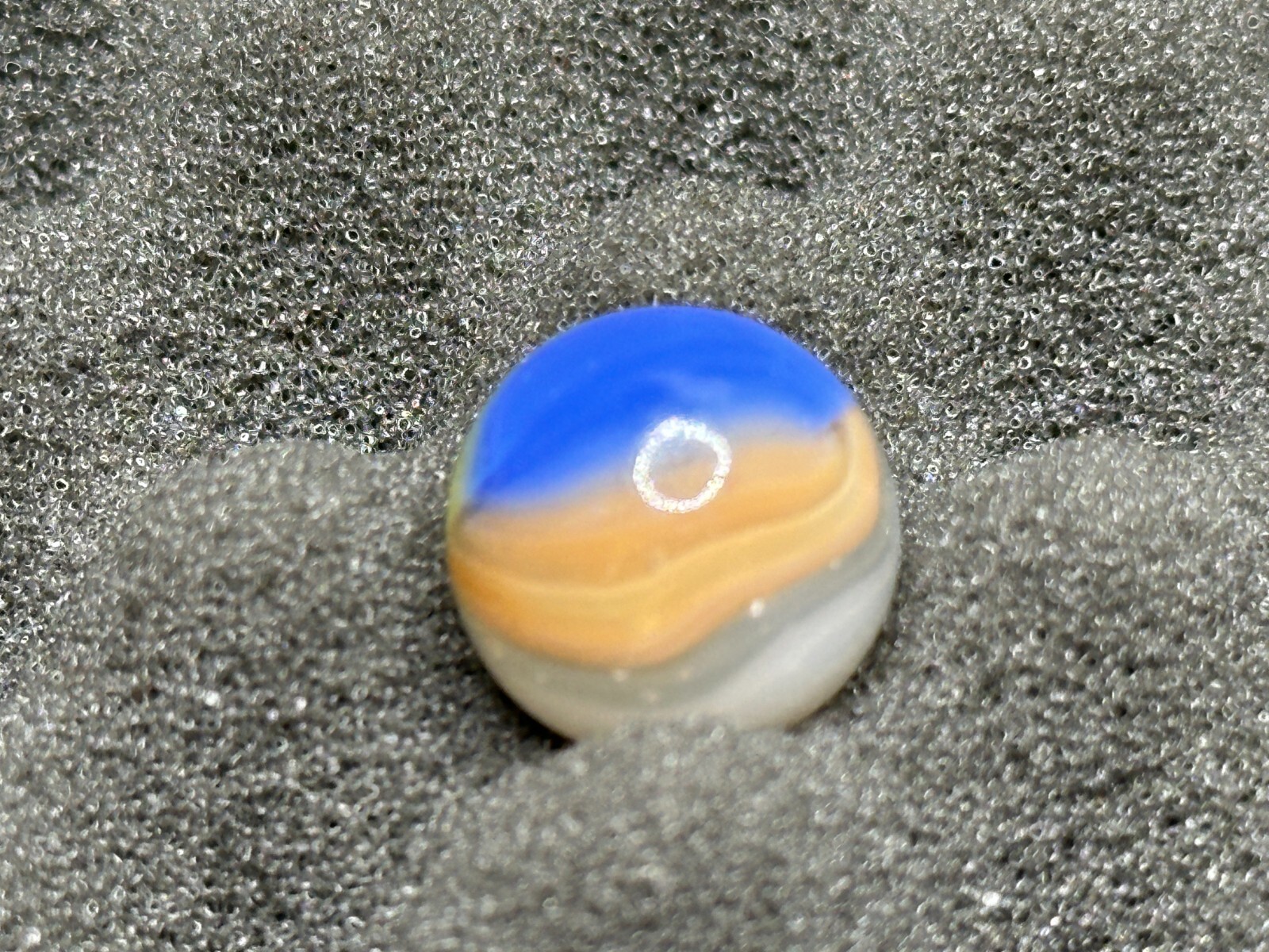 Vintage Vitro Agate Tiger Eye Marble – Standard Colors – .60″ Very Nice!