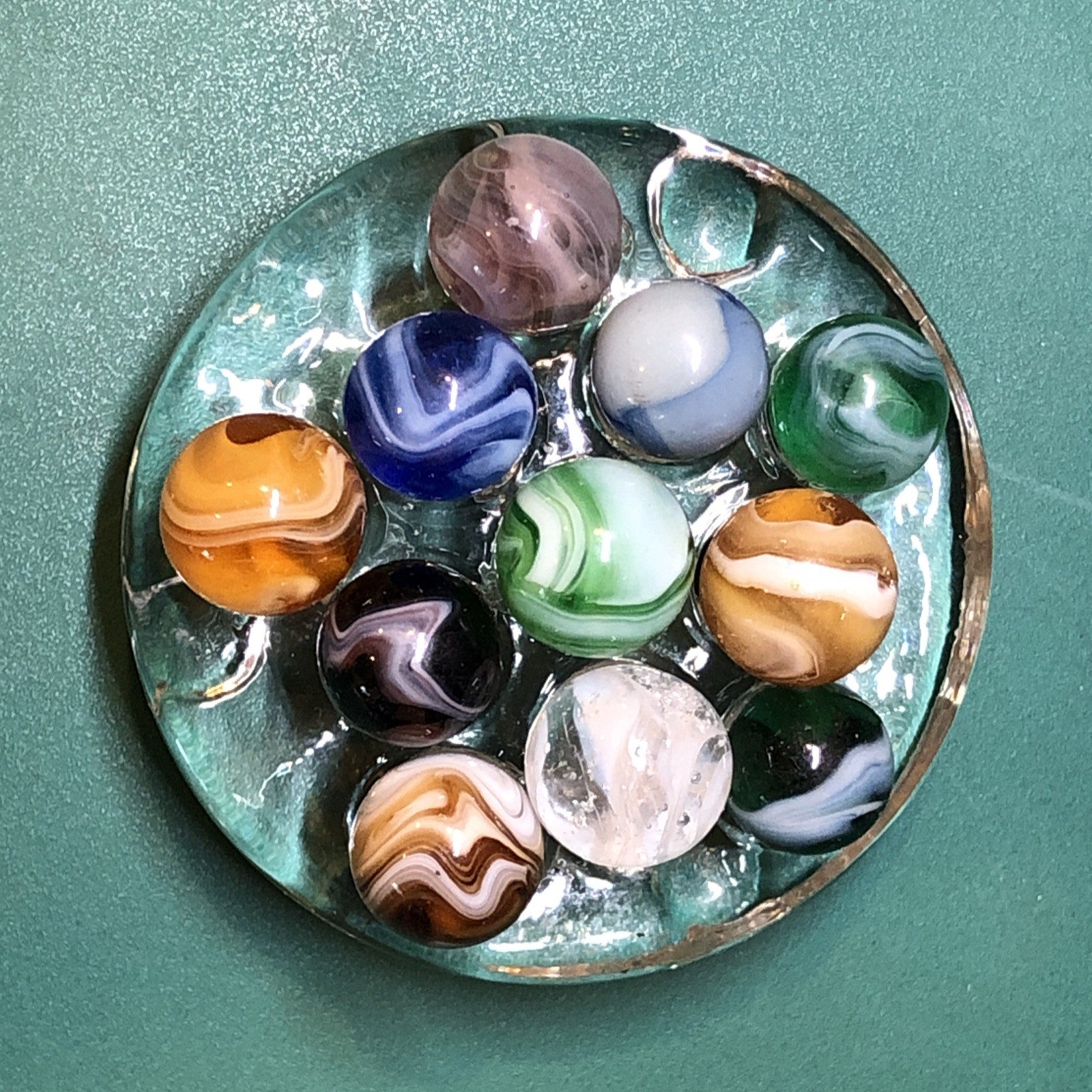 Vintage Marbles | Approximately 1/2″ | Lot Of 11 | Nice Patterns | Lot #701