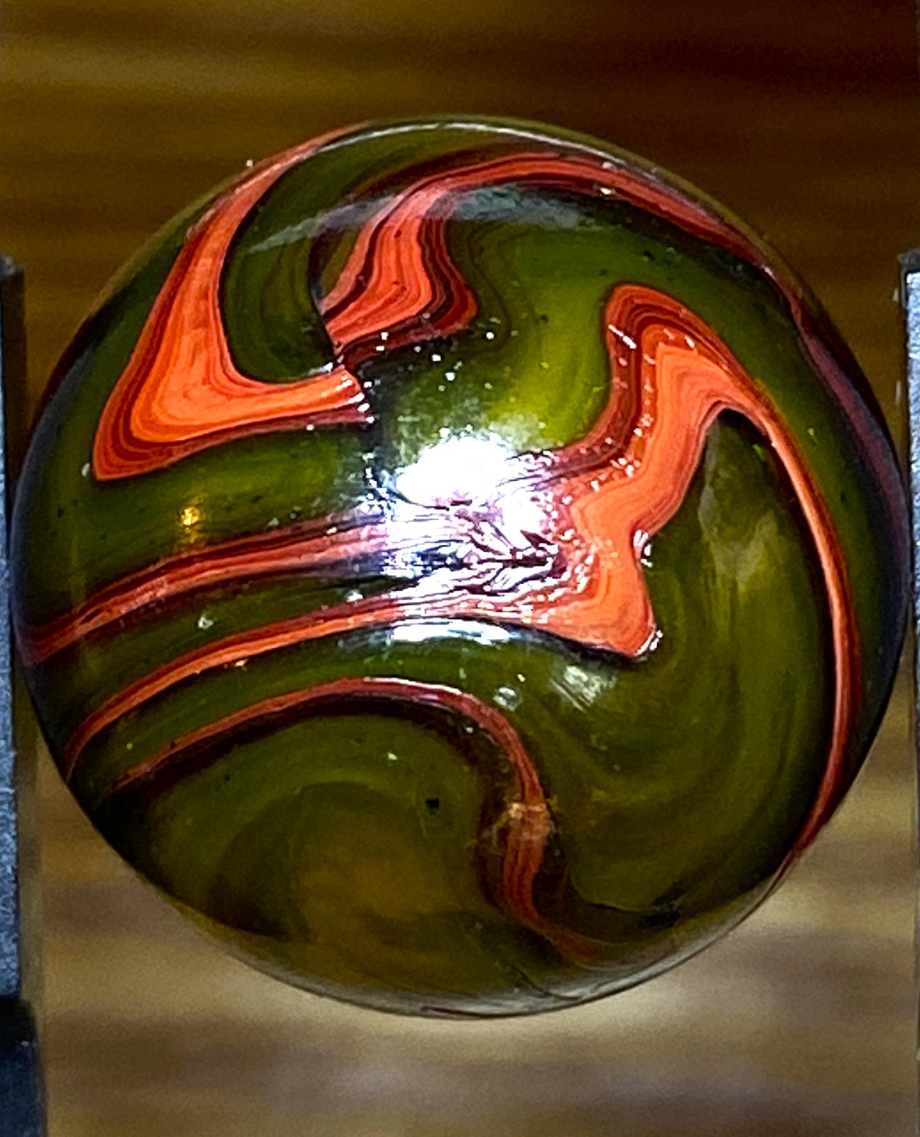 DAS/JABO CONTRASTY OXBLOOD SWIRLED SHOOTER .72″ BOX03/245