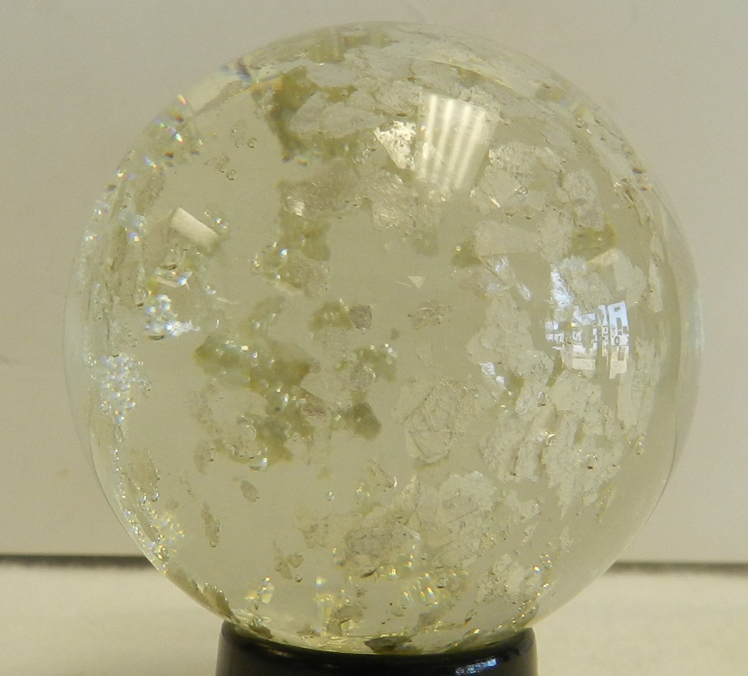 #20551m Nice Large 1.84 Inches Handmade Contemporary Mica Marble *Mint*