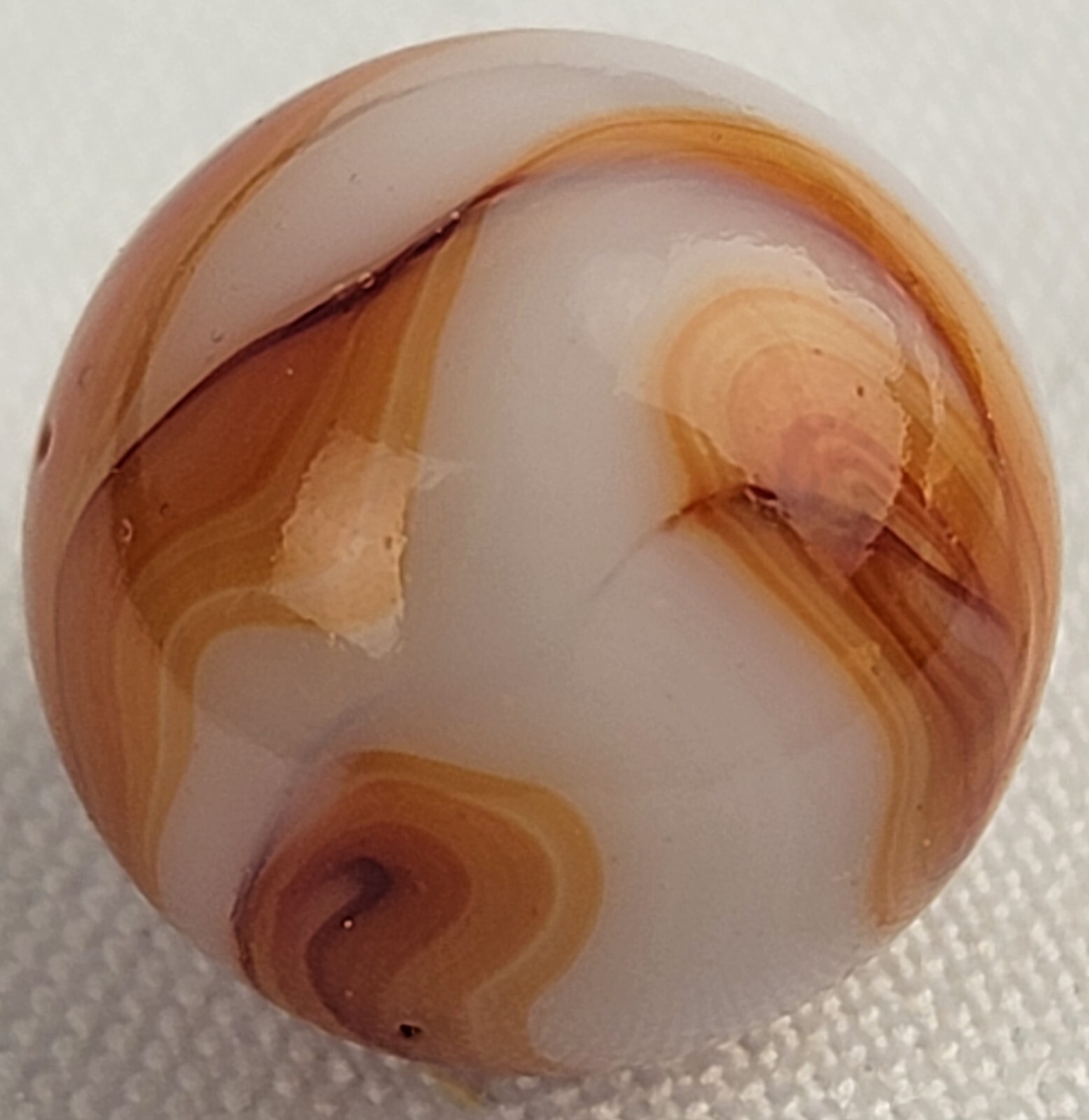Alley Agate Vintage Marble Translucent Swirl MINT Cadmium GLOW .66
