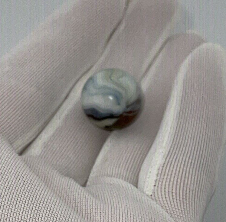 Marble BOLDER BLACK WITH WHITE, GRAY AND BEIGE DESIGN (1) Marble For Sale