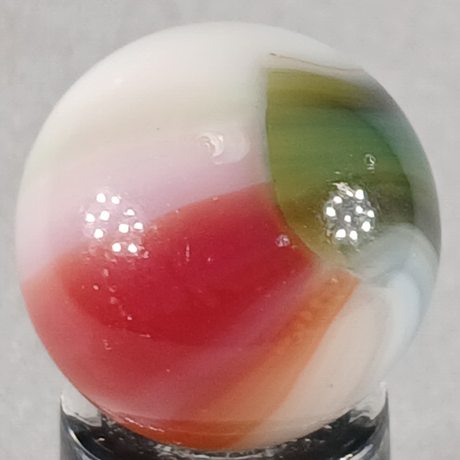 Vintage Vitro Tri-Lite Marble .61 Inches Near-Mint Condition Combined Shipping