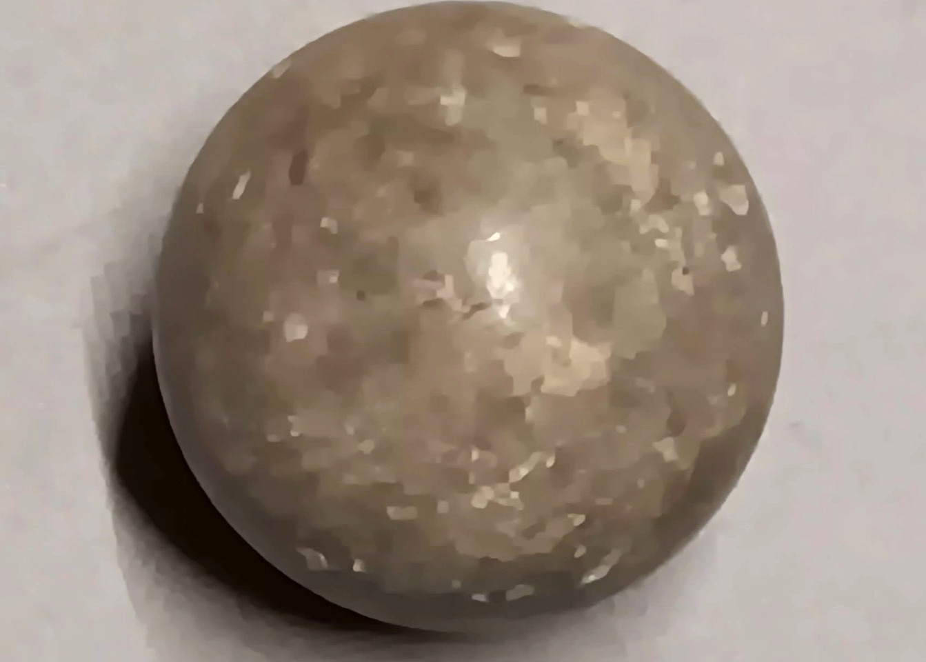 Lot 7 Vintage Clay Rock MARBLES 1 Very LARGE 1 Very SMALL Many Irregular
