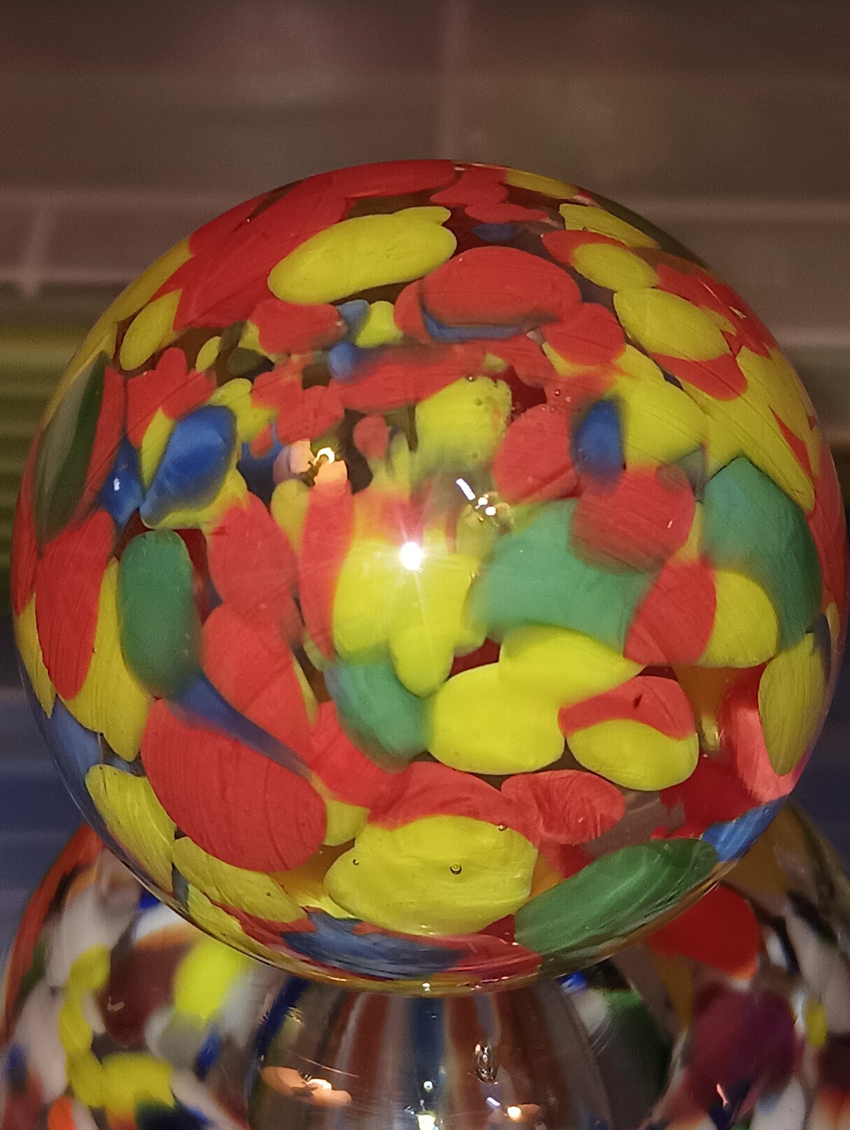 AWESOME RARE HUGE 1.89 VACOR ATMOSPHERE MARBLE!! GUINEA PATTERN!! LQQK!!