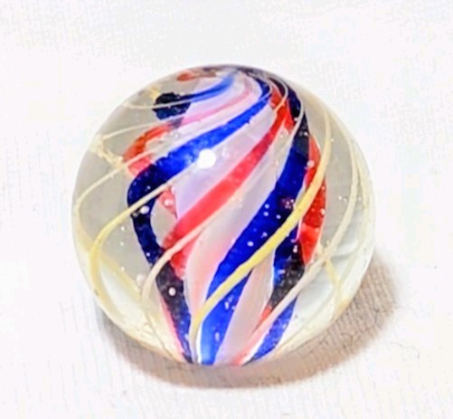 11/16″ Killer Caged Jelly Banded Tri-Stage Solid Core German Marbles (GP) MINT