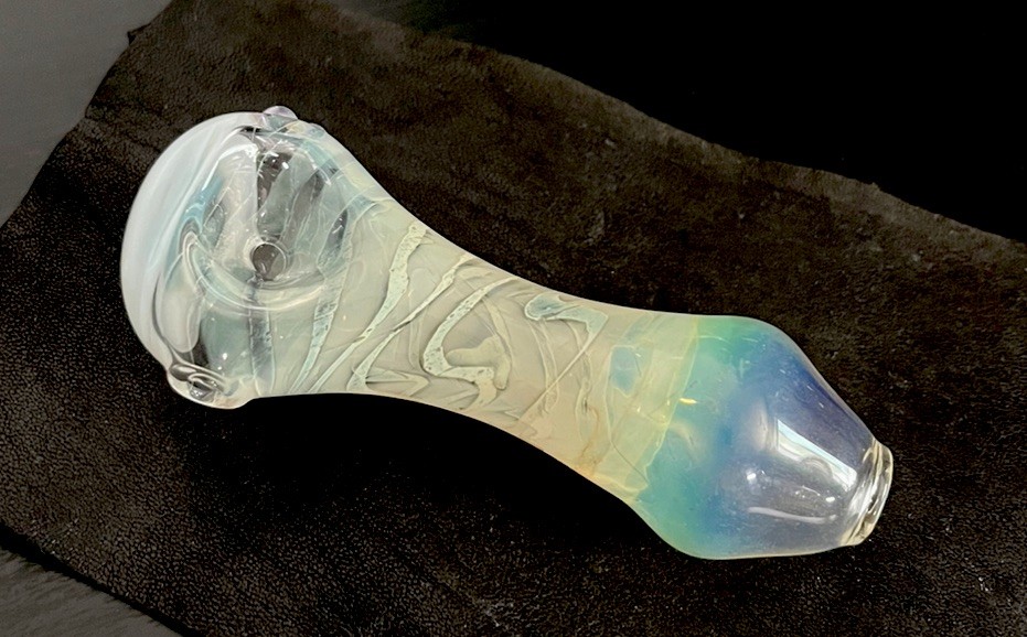 4” “Eyeball Pipe” Tobacco Eye COLOR CHANGING Design Glass Art Eyeball Marble USA
