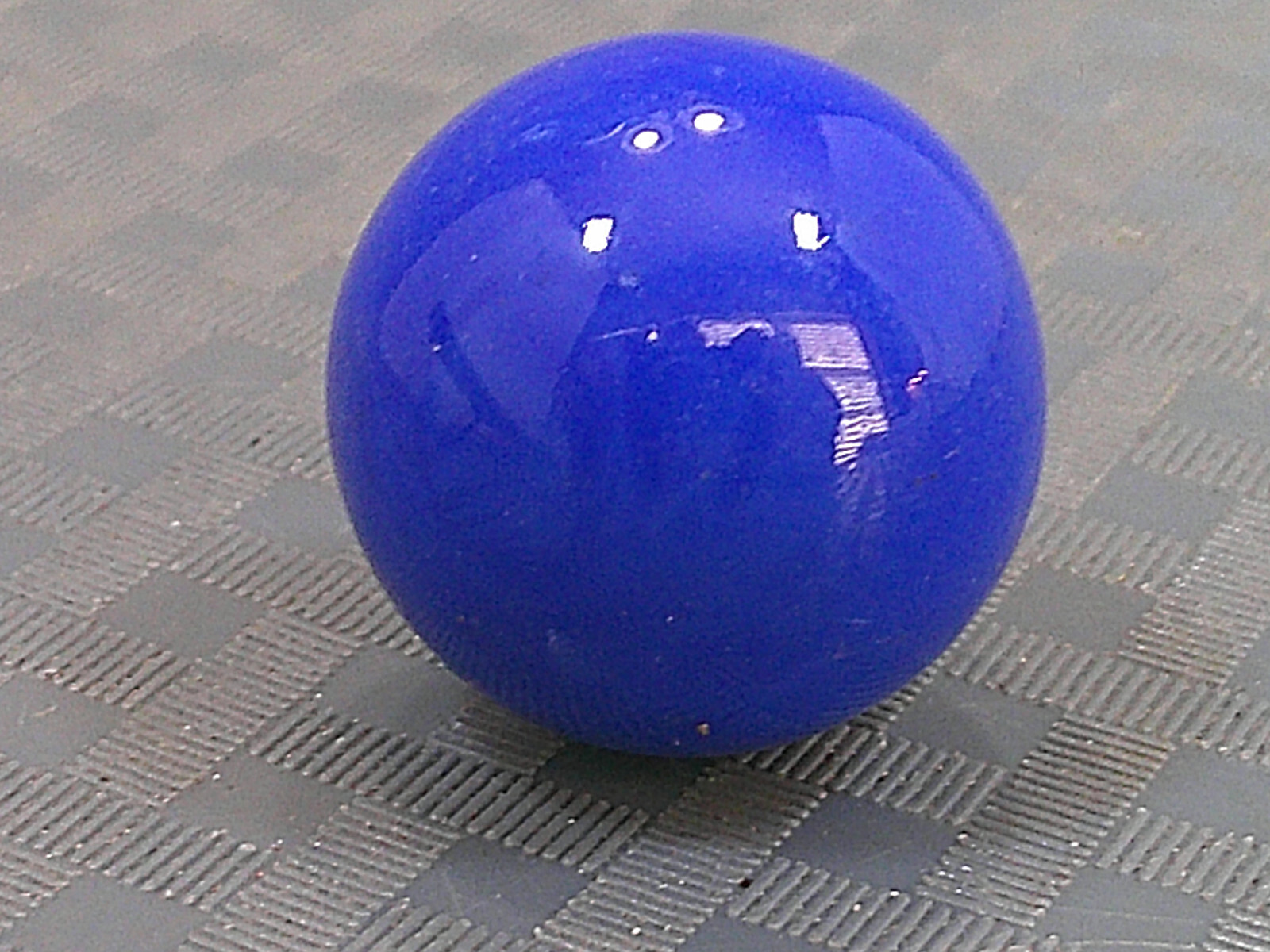 Vintage 1940s Solid Bright Blue Marble Banger Shooter Boulder Bonker MasherLL
