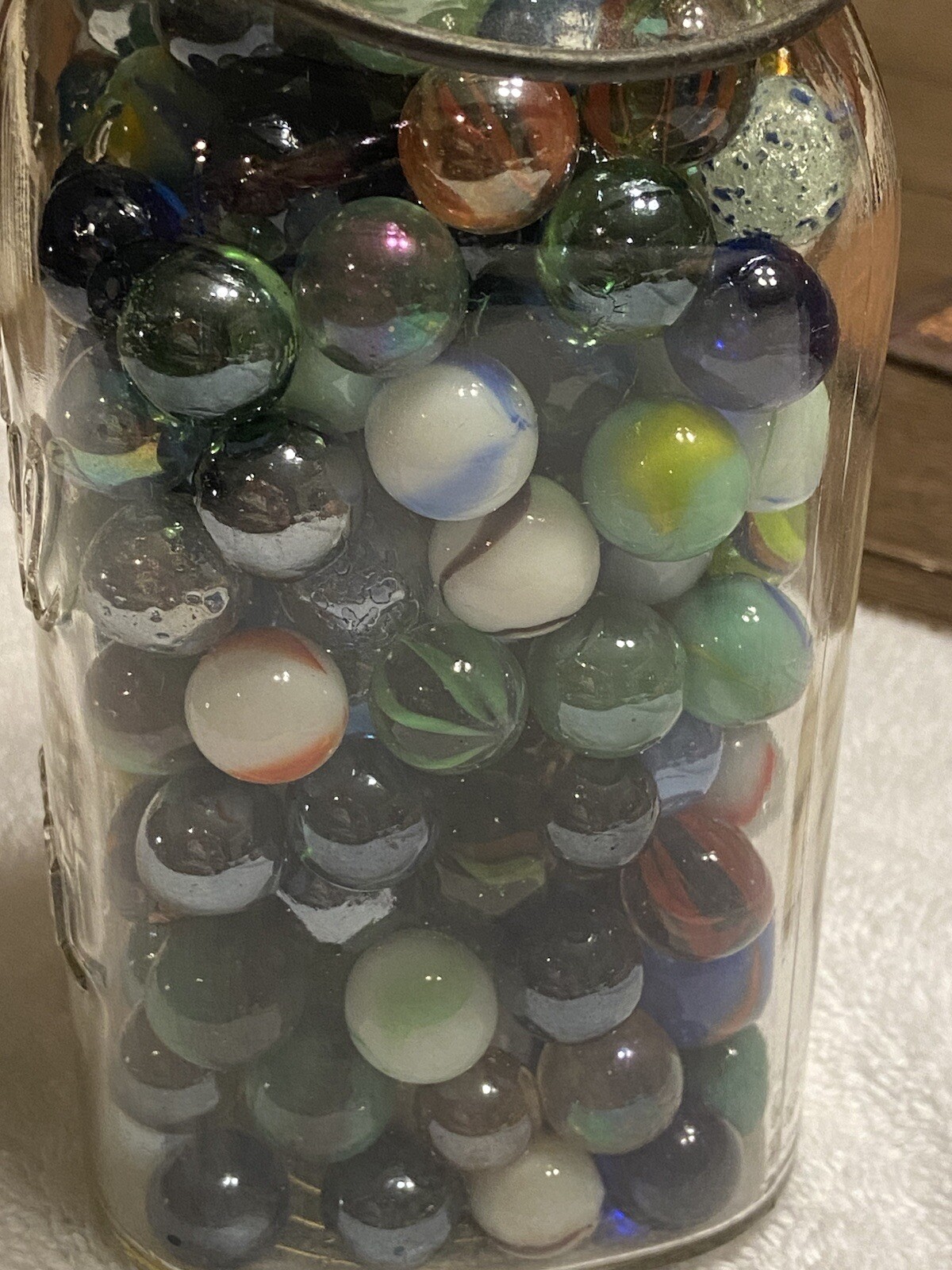 Marble Collection Lot Of 150+ Vintage Antique Glass Collectable Marbles
