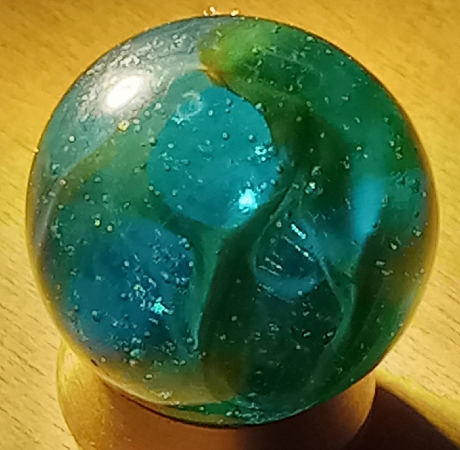 SCARCE LIMITED PRODUCTION Davis Marble Works WV Swirl Pennsboro 1947-48 DAZZLING