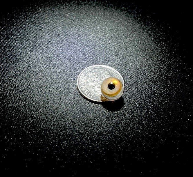 .31” “Mini Pearl” Eye Micro Pee Wee Glass Art Eyeball Marble
