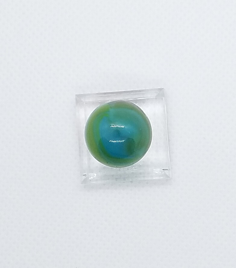 Vintage Marble Patch Orange White Transparent Green Blue Mint 15.2 mm (9/16″)#12