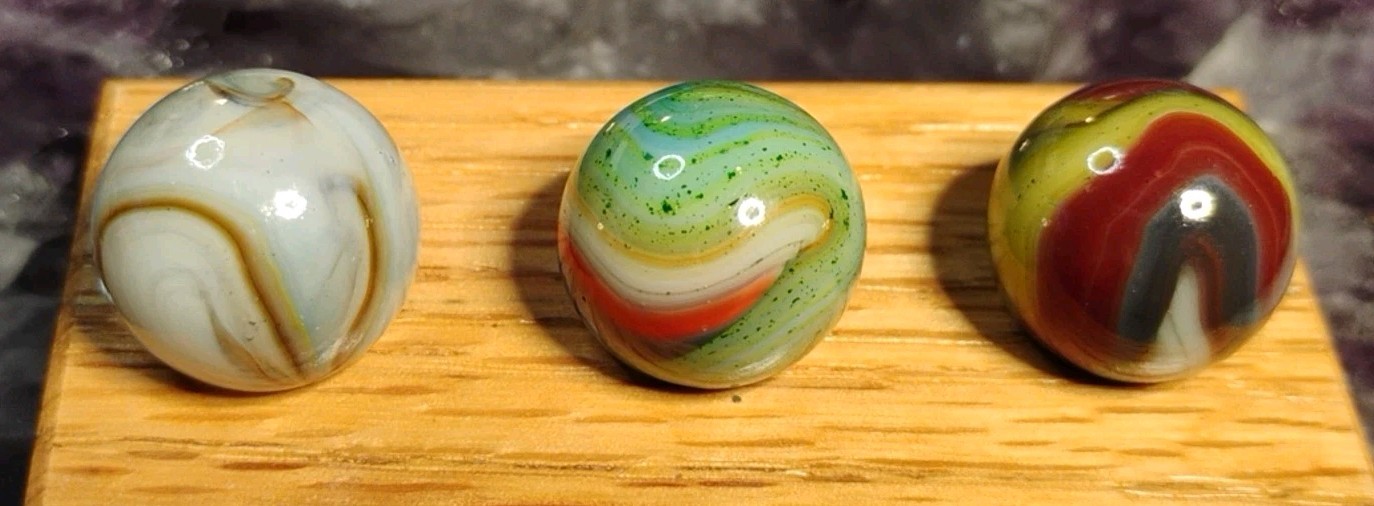 .69″ +/- D.A.S. MARBLES (THE LIGHTHOUSE RUN) 7/27/18 – LOT OF 3 NM