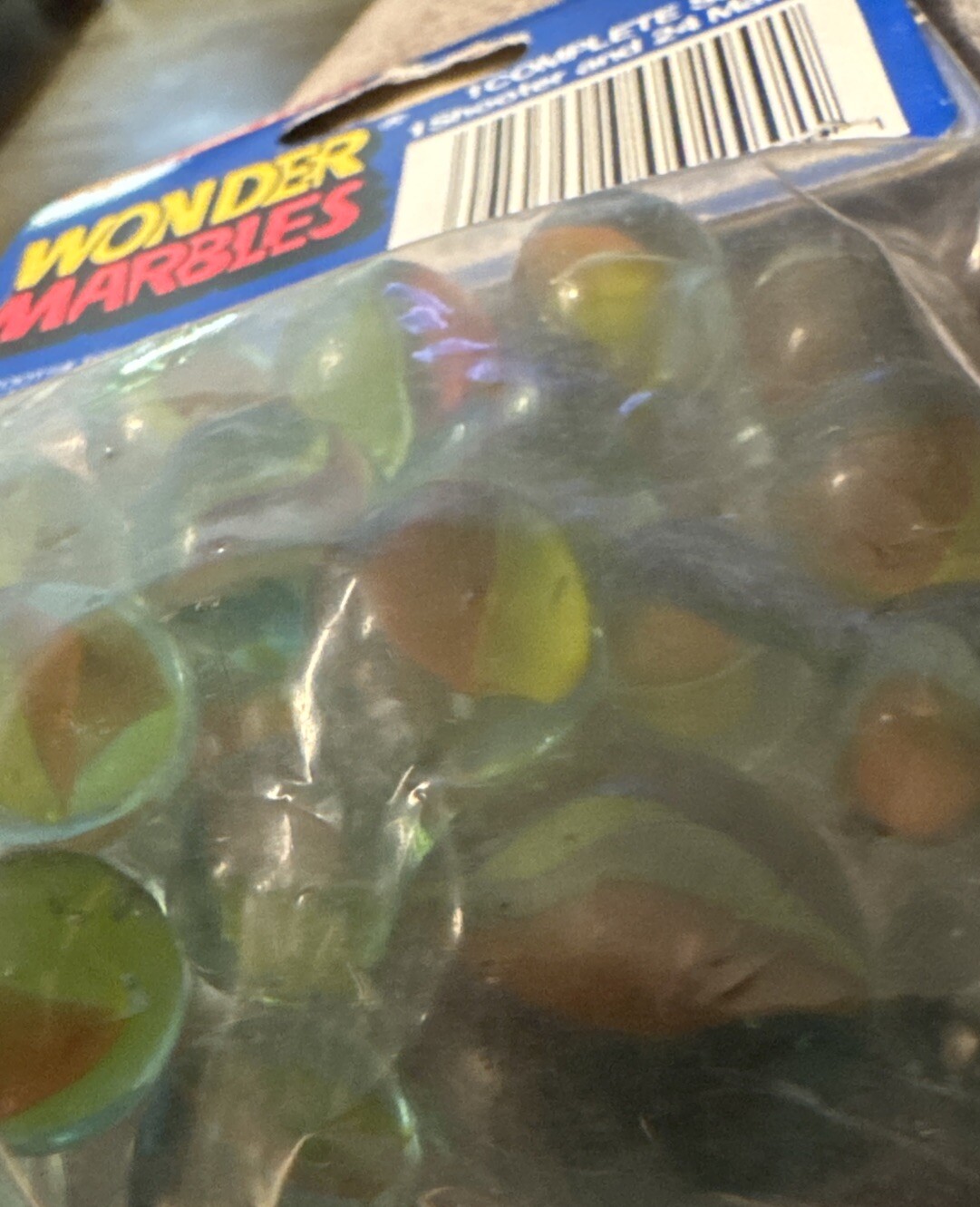 Vintage 1991 Tootsietoy Wonder Marbles Sealed Complete Set 1 Shooter 24 Marbles