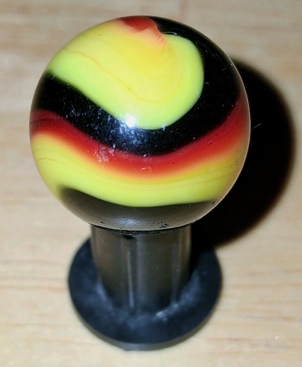 Vintage Akro Agate “Indian Blanket” Corkscrew Marble 23/32″