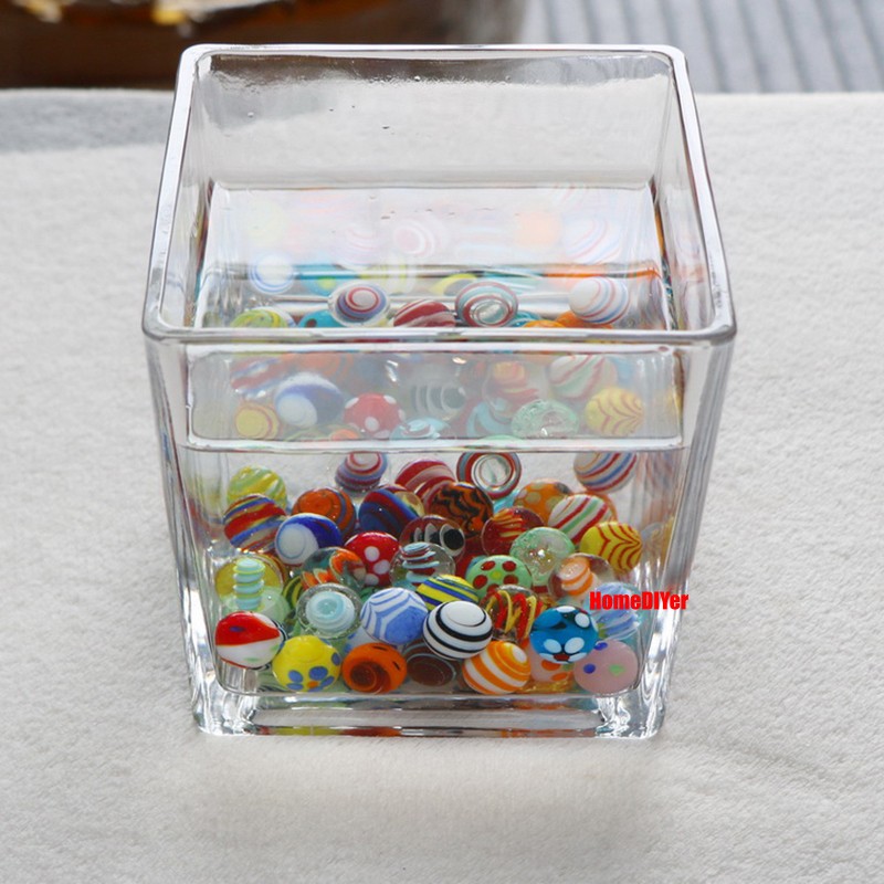 16-18mm Colorful Glass Marbles Kids’ Gifts Toys Games Craft DIY Decorative Balls