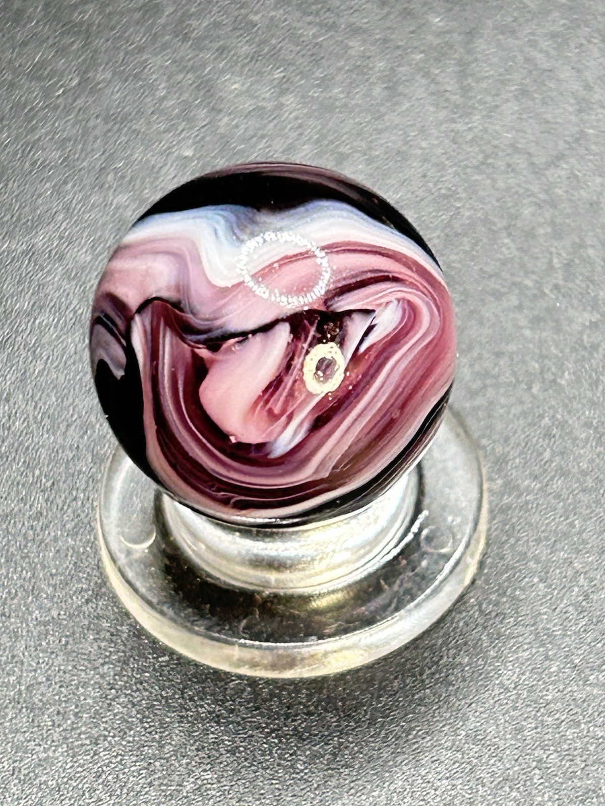 Vintage Christensen Road & Tunnel Single Seam Marble CAC Swirl Marble 0.669”