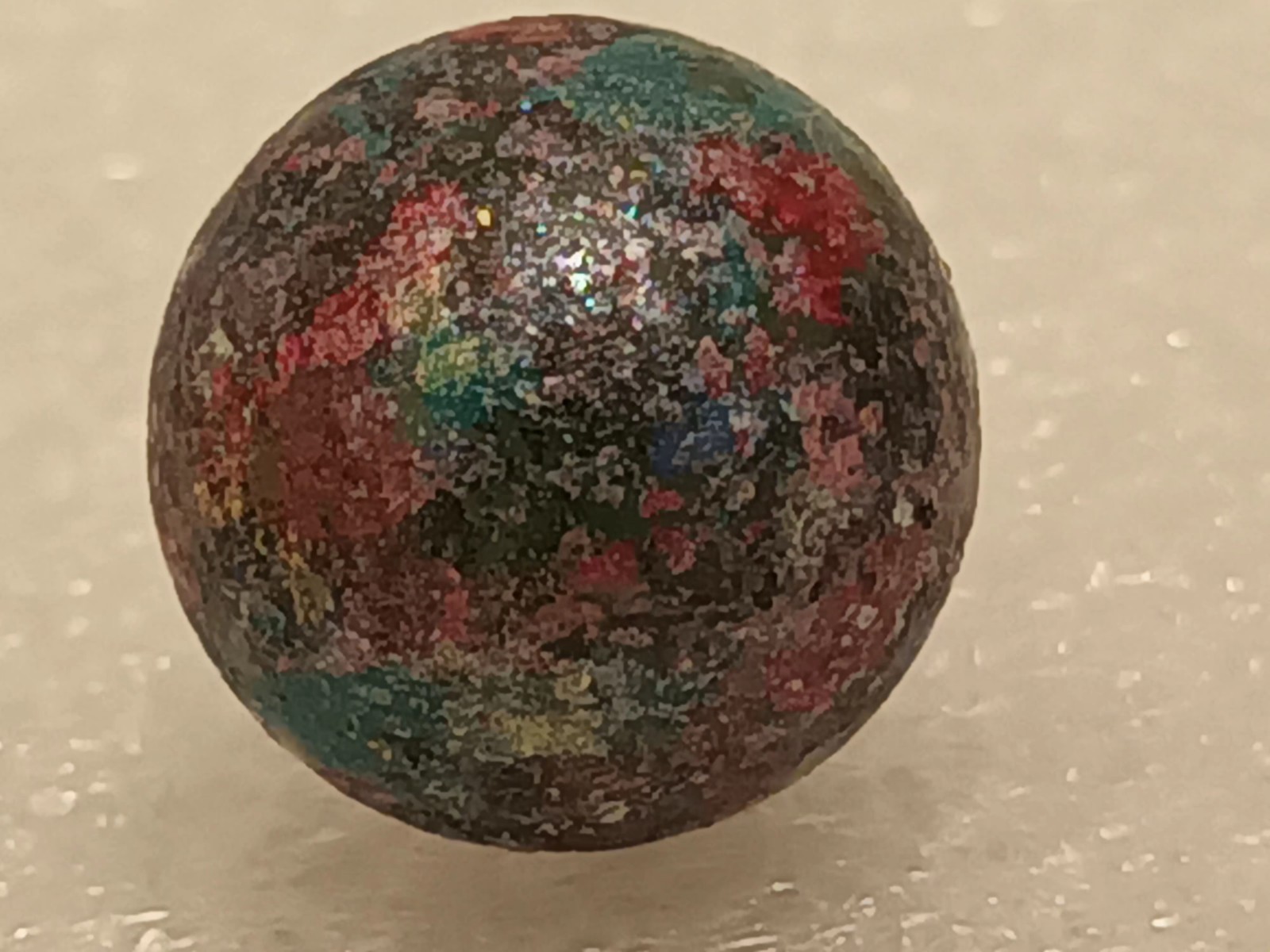 Unique and Beautiful Saturn Design Collectible Handmade Hand Painted Art Marble