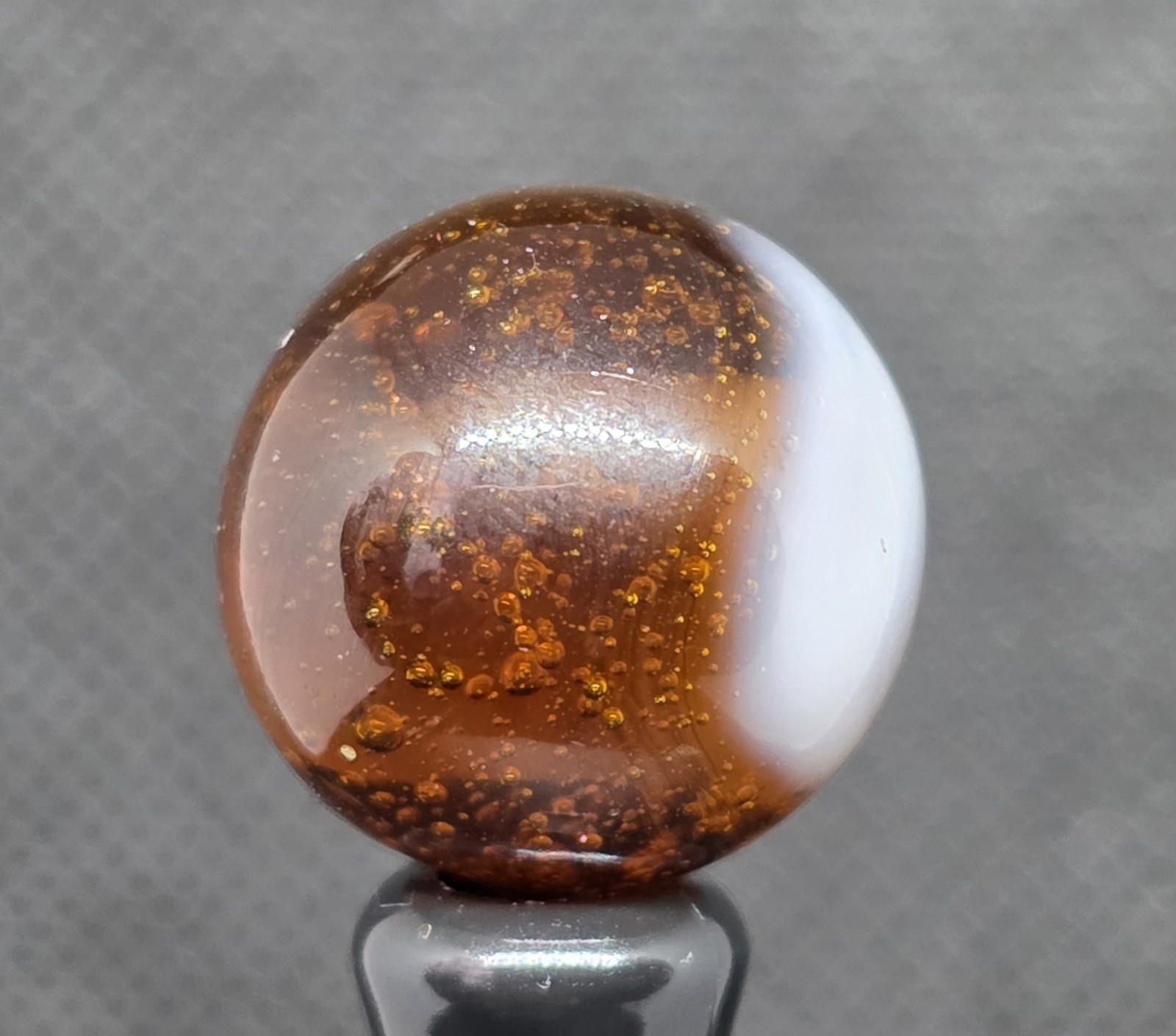 HTF VINTAGE CAIRO NOVELTY ROOT BEER FLOAT MARBLE 0.61″ MINT–