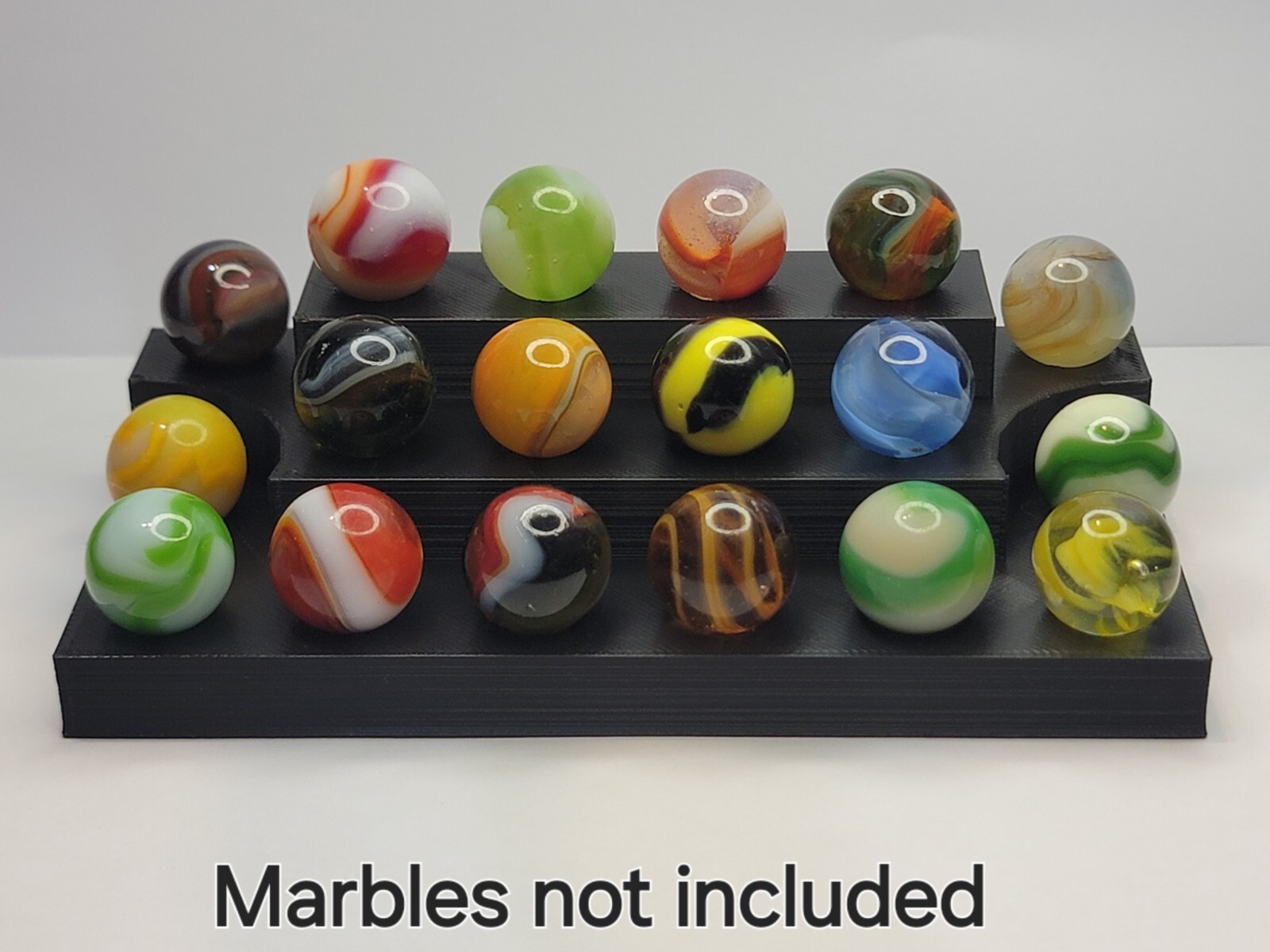 Black Multi Tier Display for 5/8″ Marbles Lot #5825