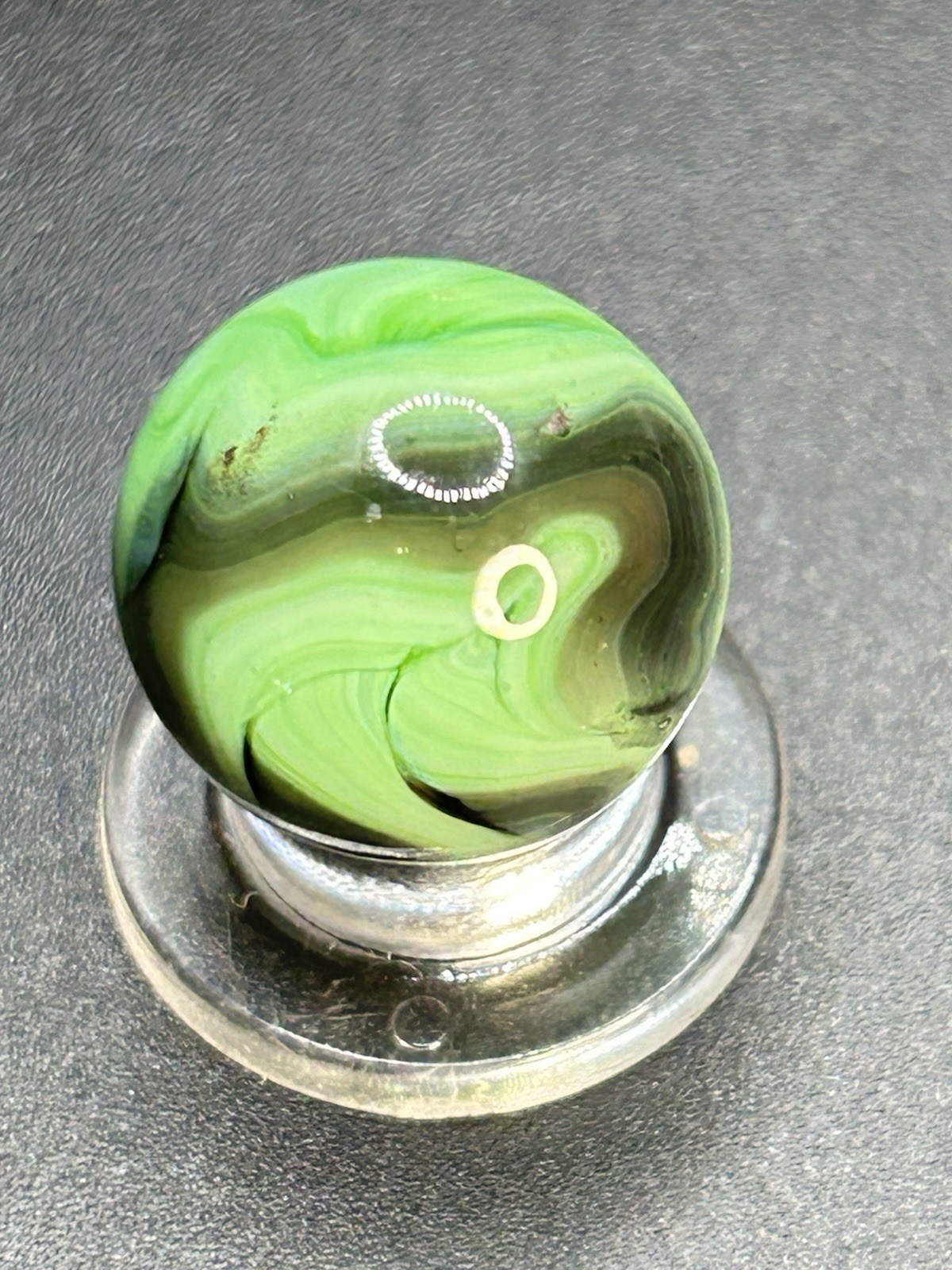 Vintage Alley Agate Pistachio Marble 0.629”