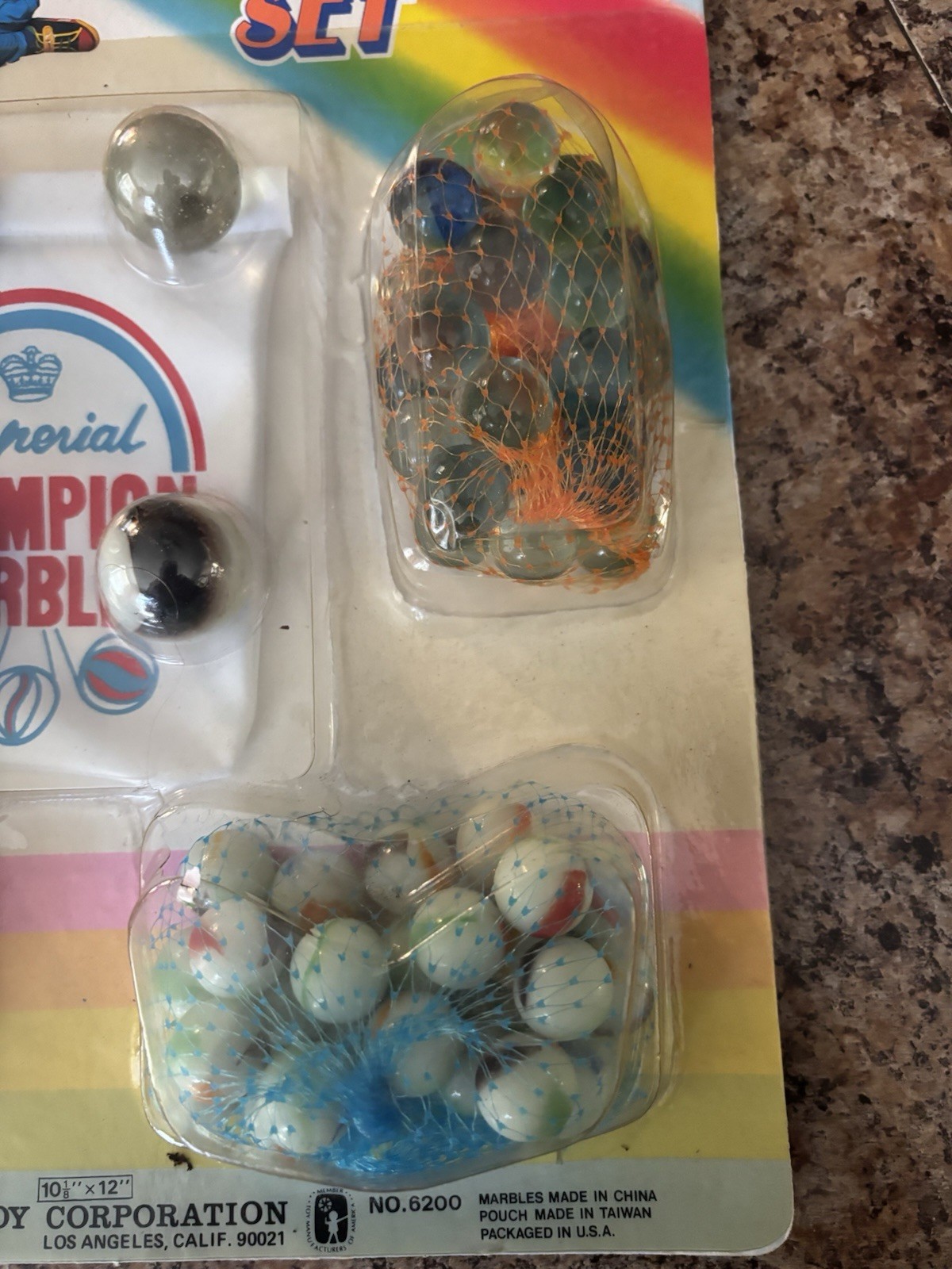 Vintage 1989 Imperial Fun In The Sun Deluxe Marble Set #6200 NOS