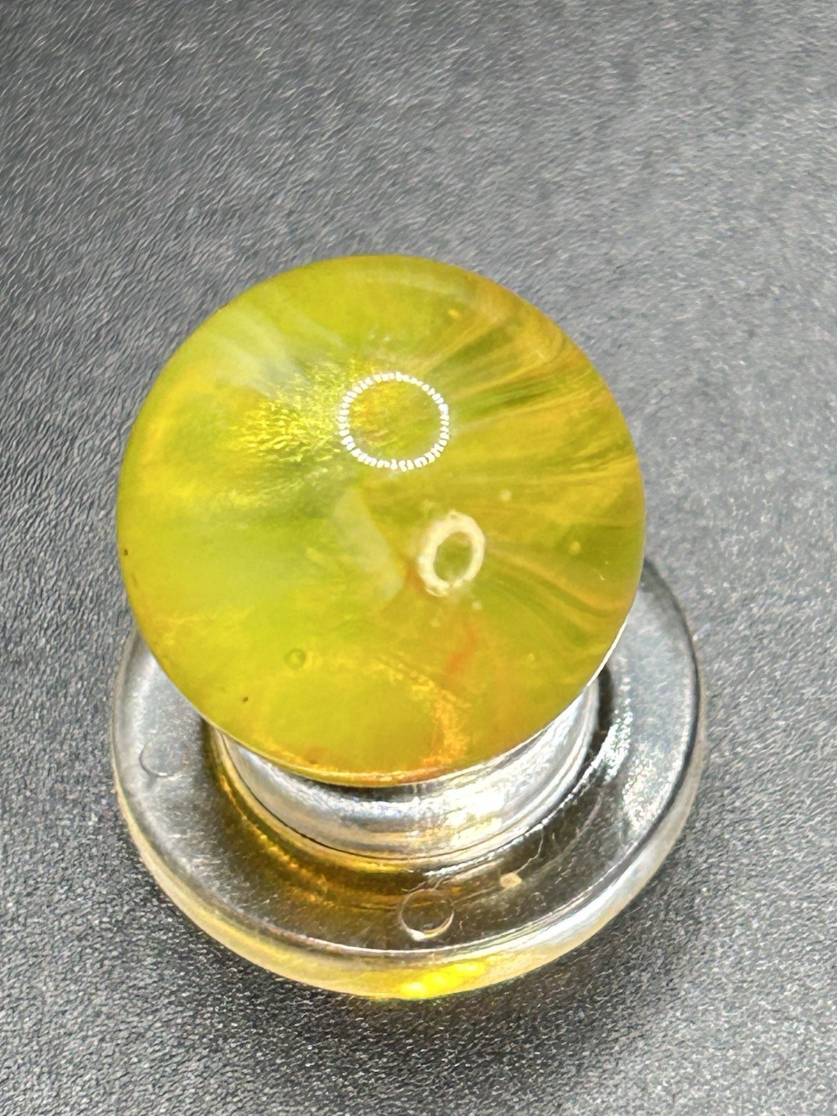 Vintage Master Marble / Master Glass Clear “SUNBURST ” Marble UV Active 0.629”