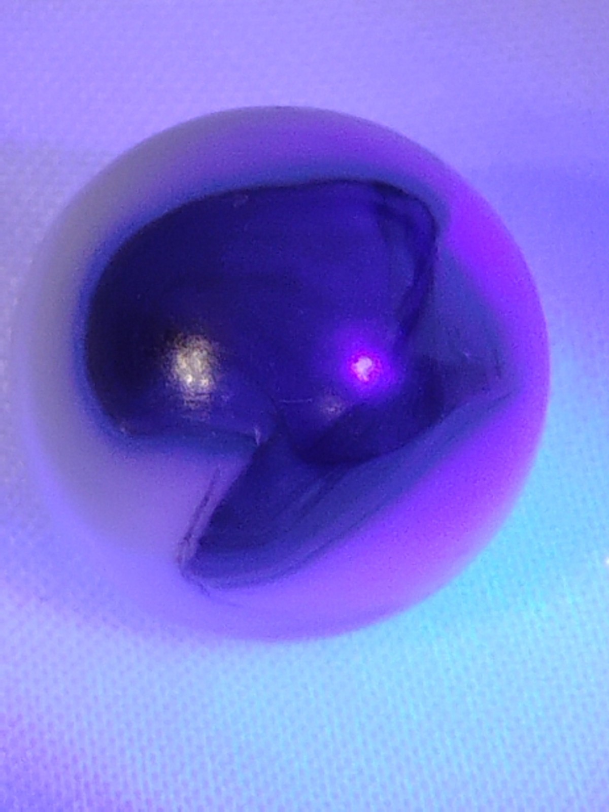Vintage Vitro Fancy Conqueror Tigers Eye Metallic Blueish Grey Marble ?