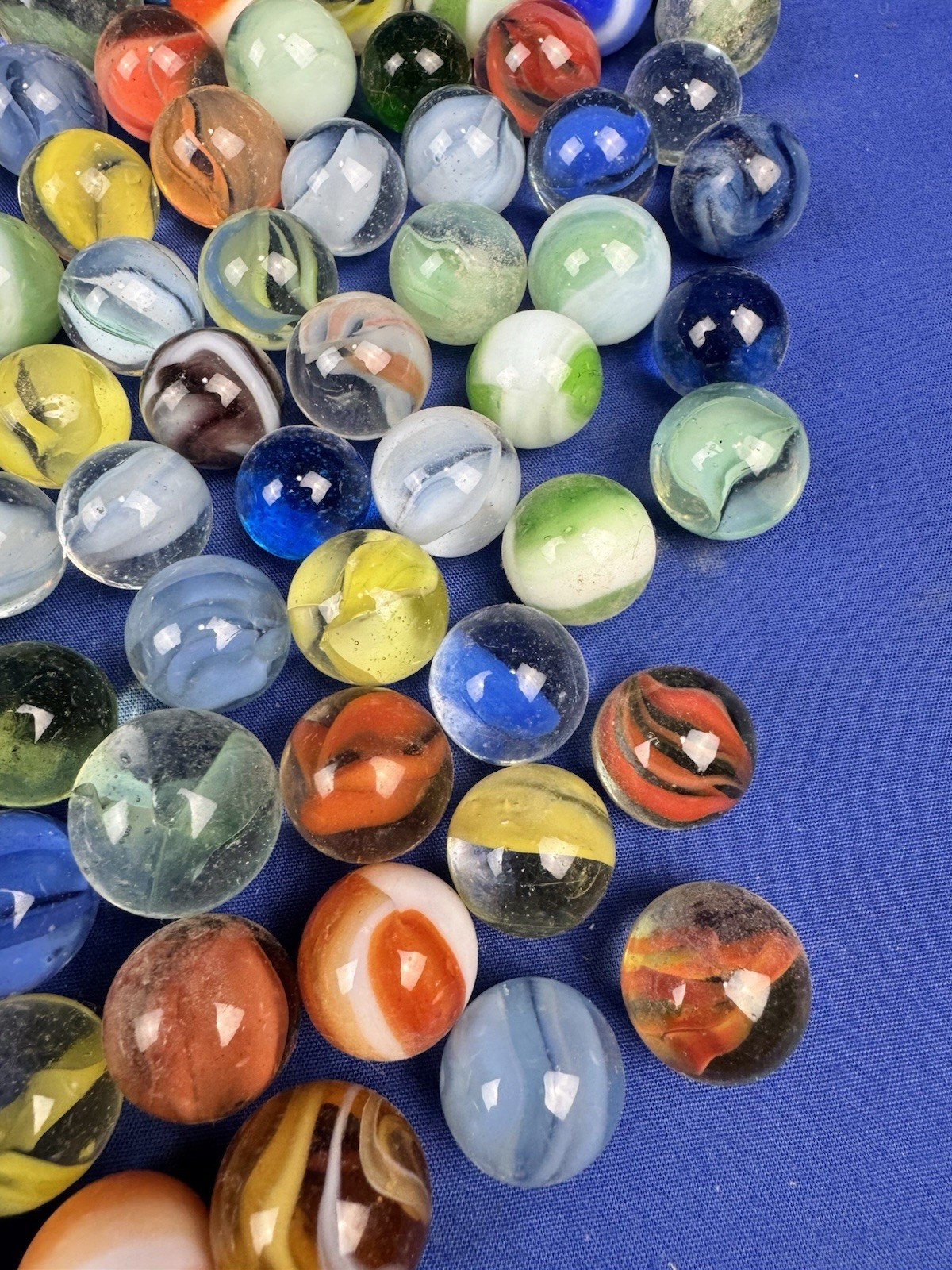 163 Vintage Marbles & 8 Poppers ~ Authentic Massachusetts Estate Find