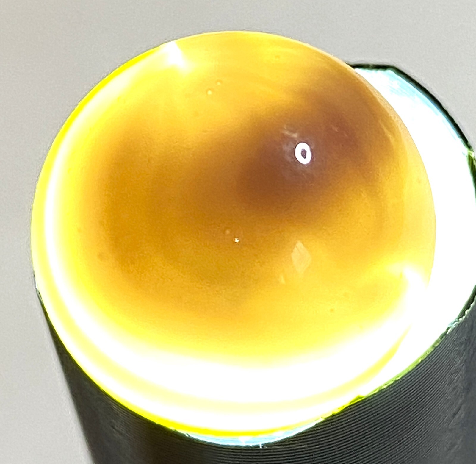 VERY RARE VITRO AGATE TIGER EYE 3 COLOR BANDED WITH CLEAR LINE .60″ NM+/- M198