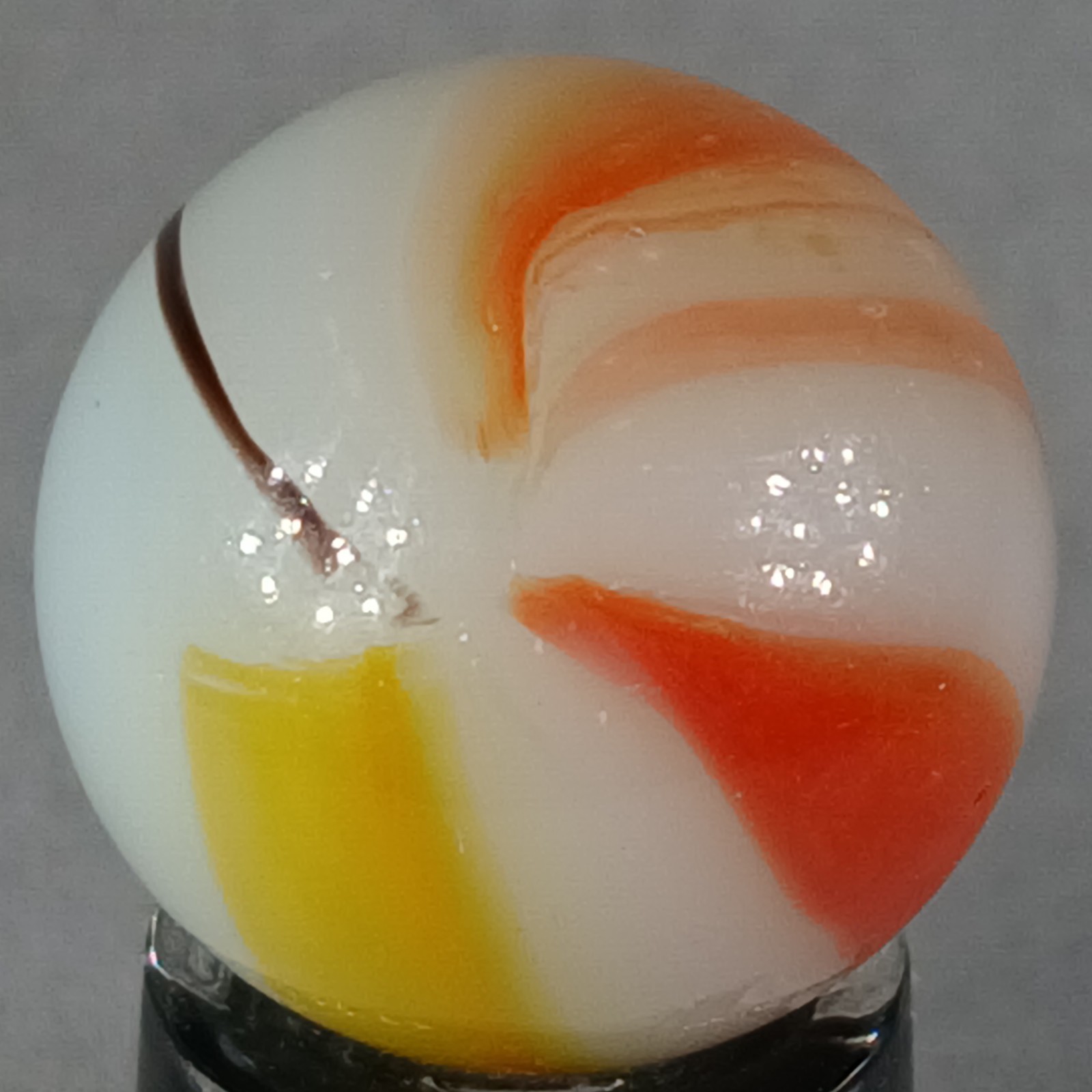 Vintage Imported Patch And Ribbon Marble .61 Inches Near-Mint Condition