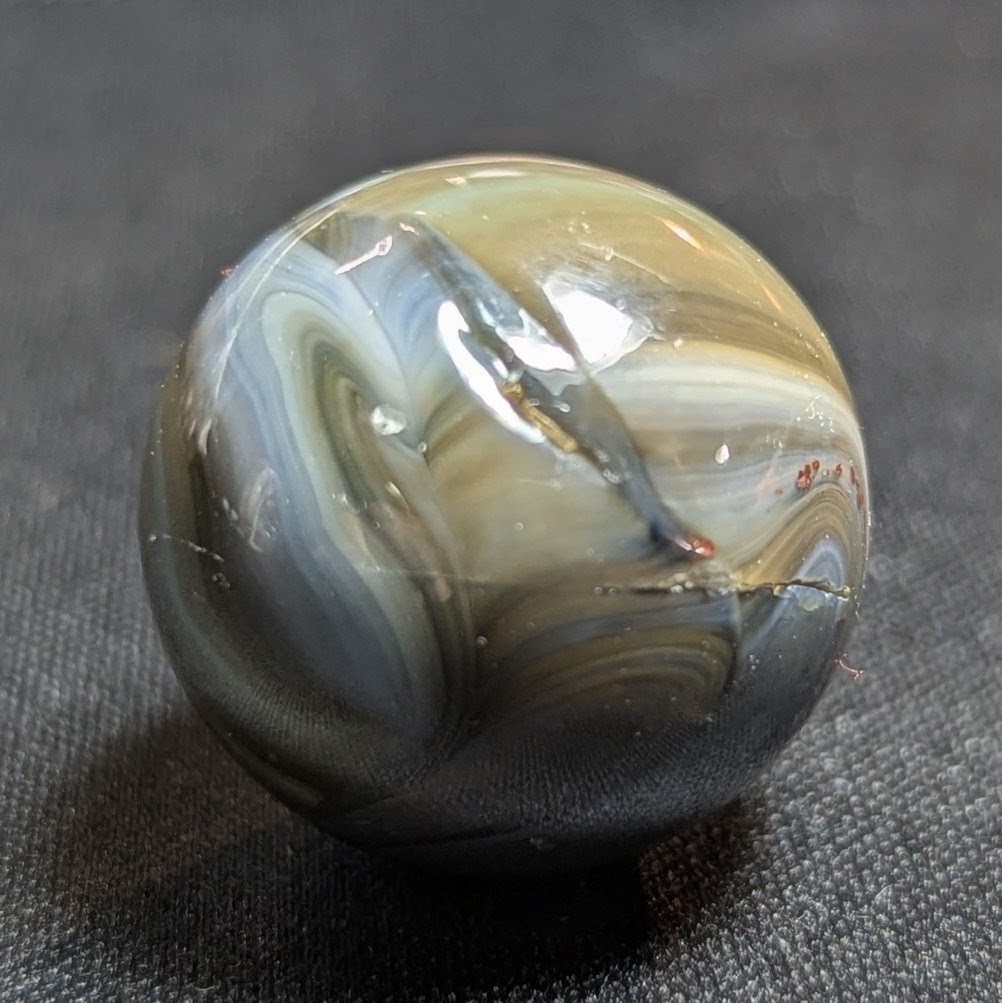 Jabo – Swampy Mud” or “Classic” U V Reactive Swirl .94 Inch Near – Mint