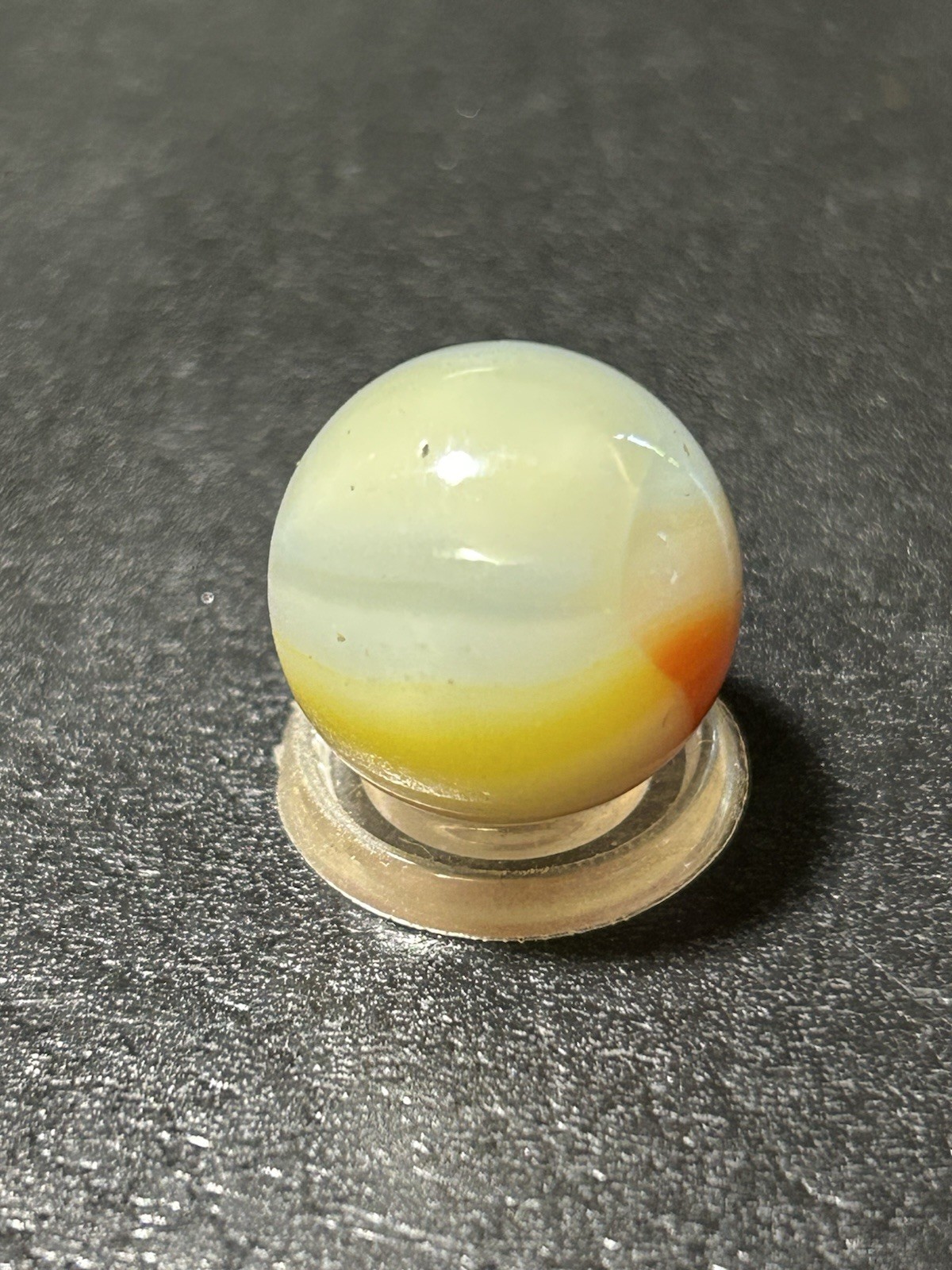 Rare Vitro TRI-LITE Patch Marble Vintage Marbles 0.69” Multicolored Wet Mint