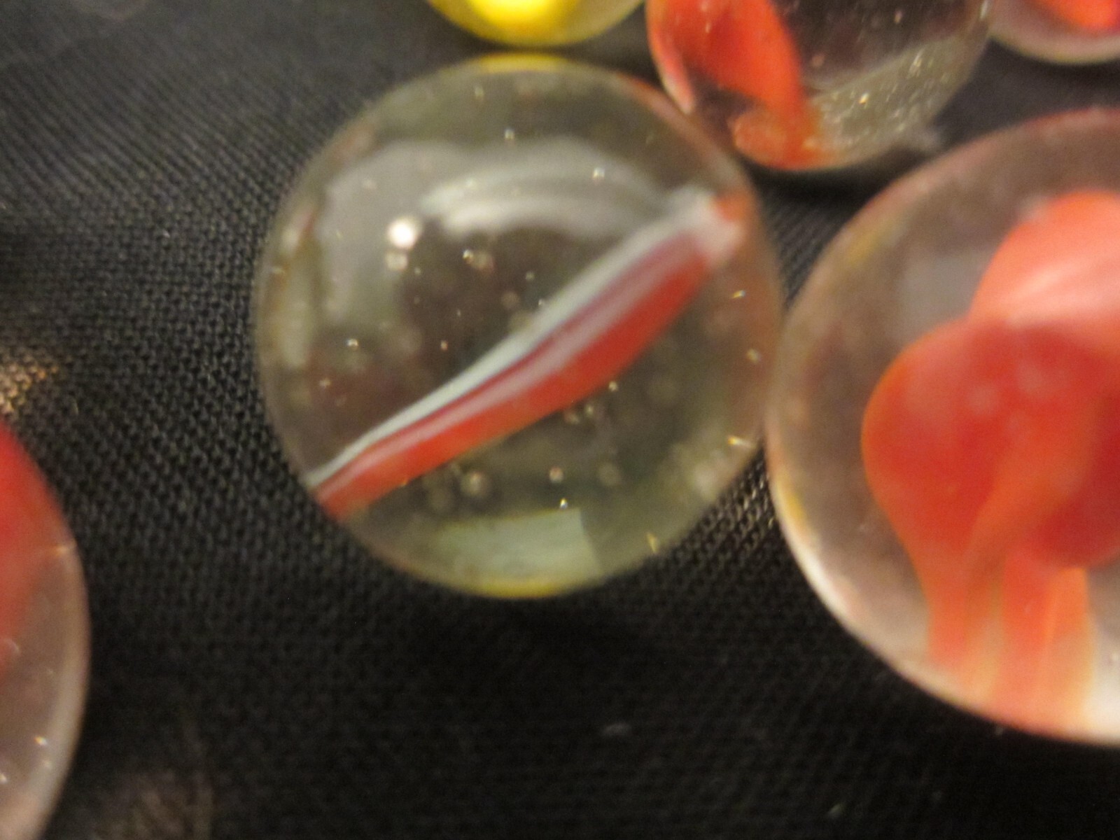VTG Peltier Tiny Orange Yellow Marble Lot of 20