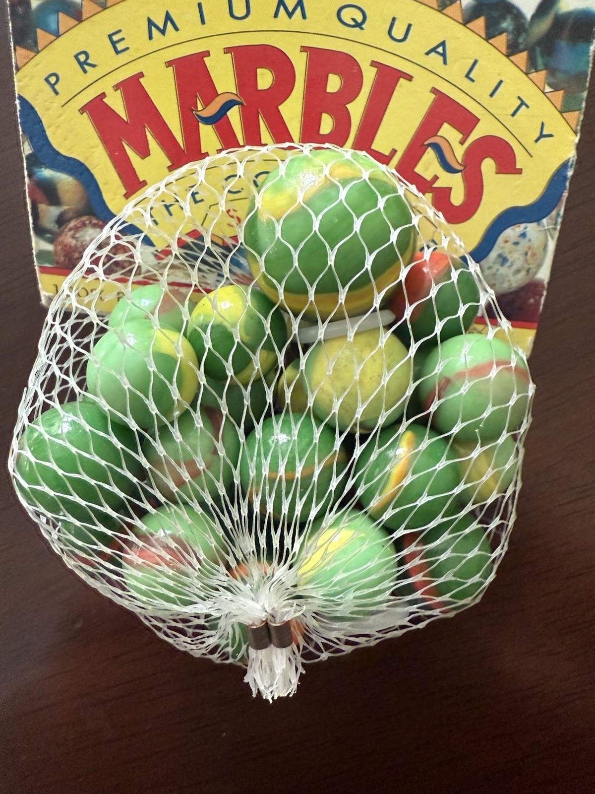 Mega marbles premium quality marbles the collector series GREEN SWIRL Turtles