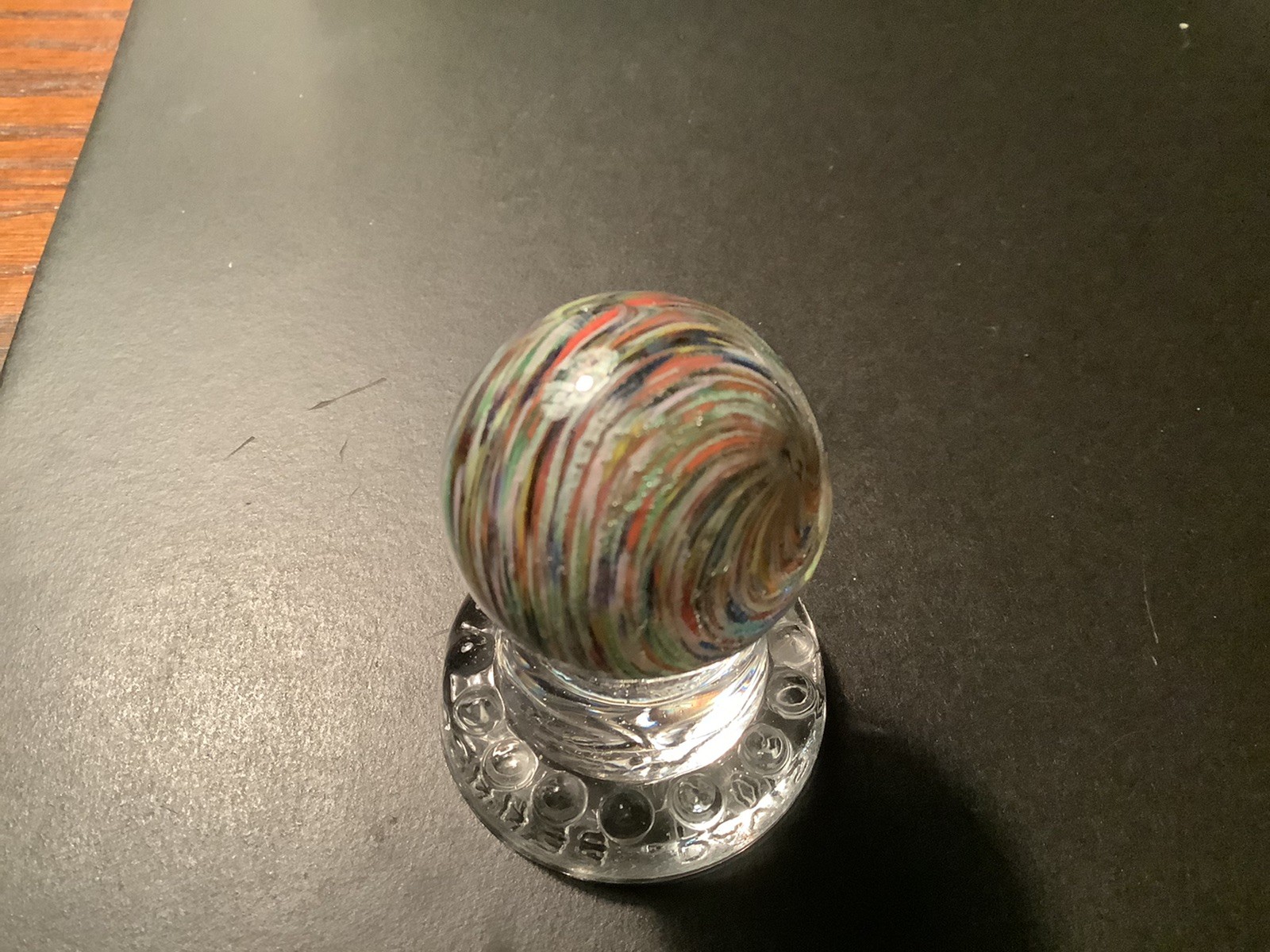 Beautiful 1 1/4 Inch Marble. Comes With Display Stand.