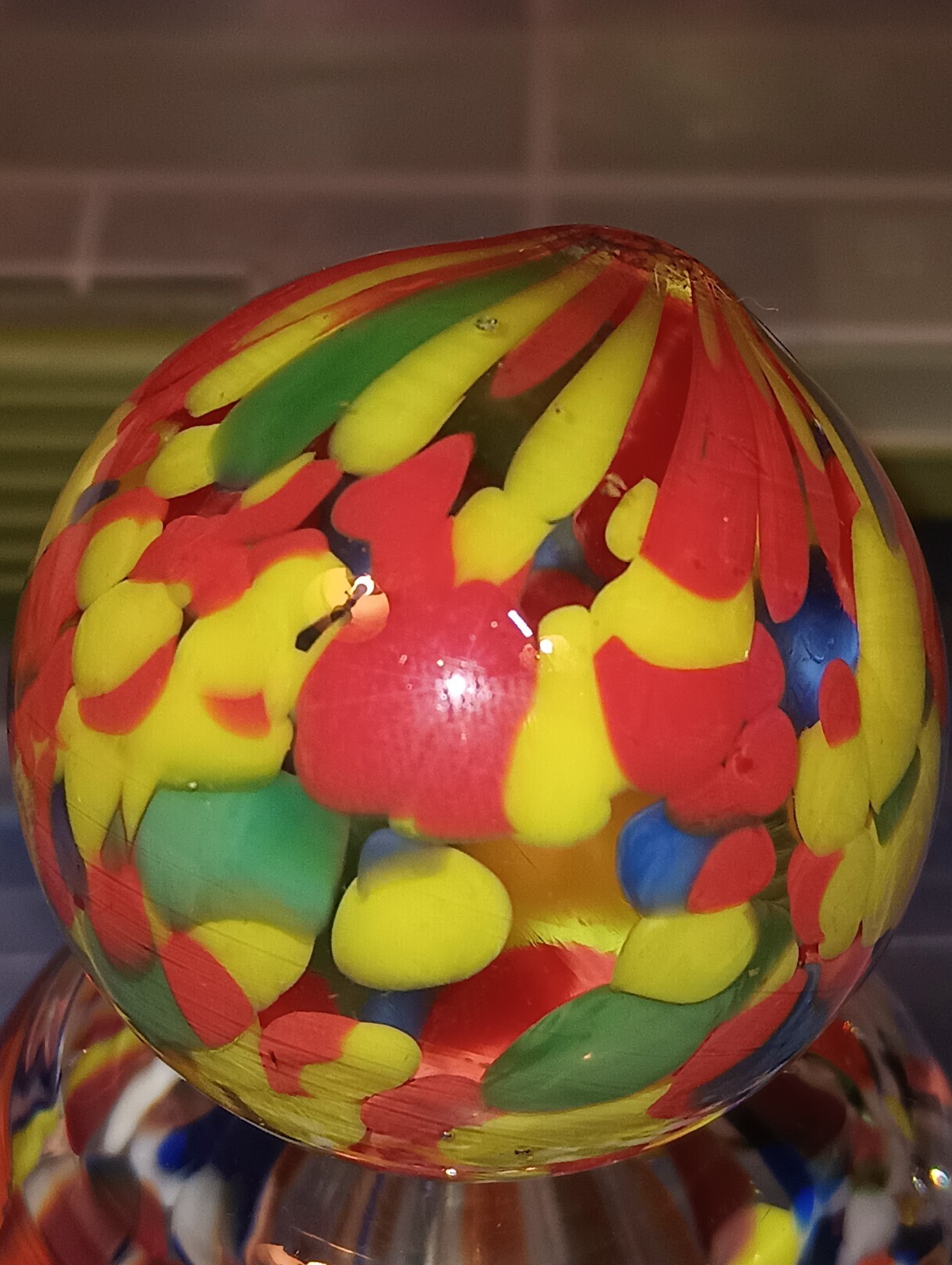 AWESOME RARE HUGE 1.89 VACOR ATMOSPHERE MARBLE!! GUINEA PATTERN!! LQQK!!