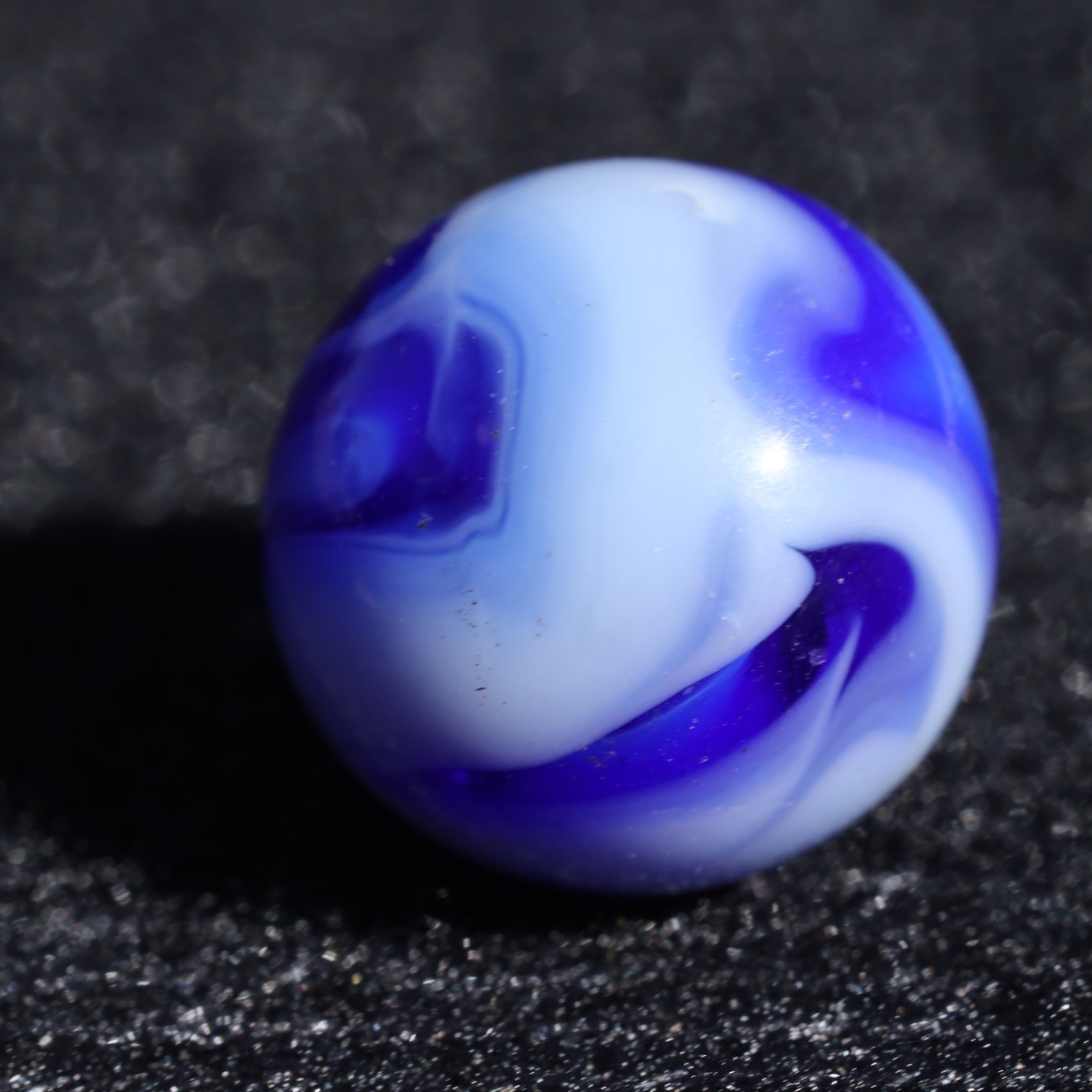 ALLEY Blue Base WV West Virginia Swirl Marble 5/8″ M Combined Shipping