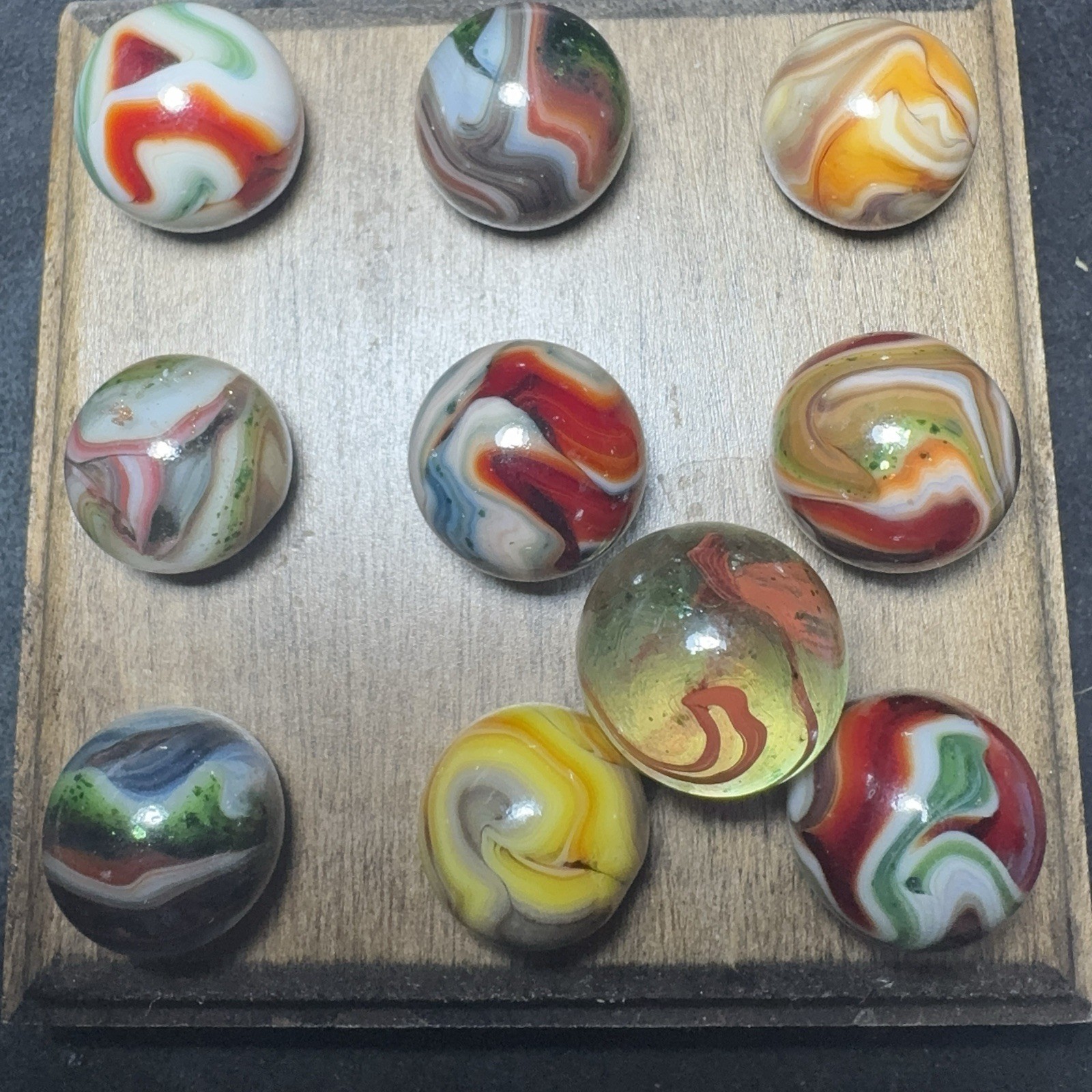 9-JAbo Tribute To Friendship Marbles (3288) One Has A Crease