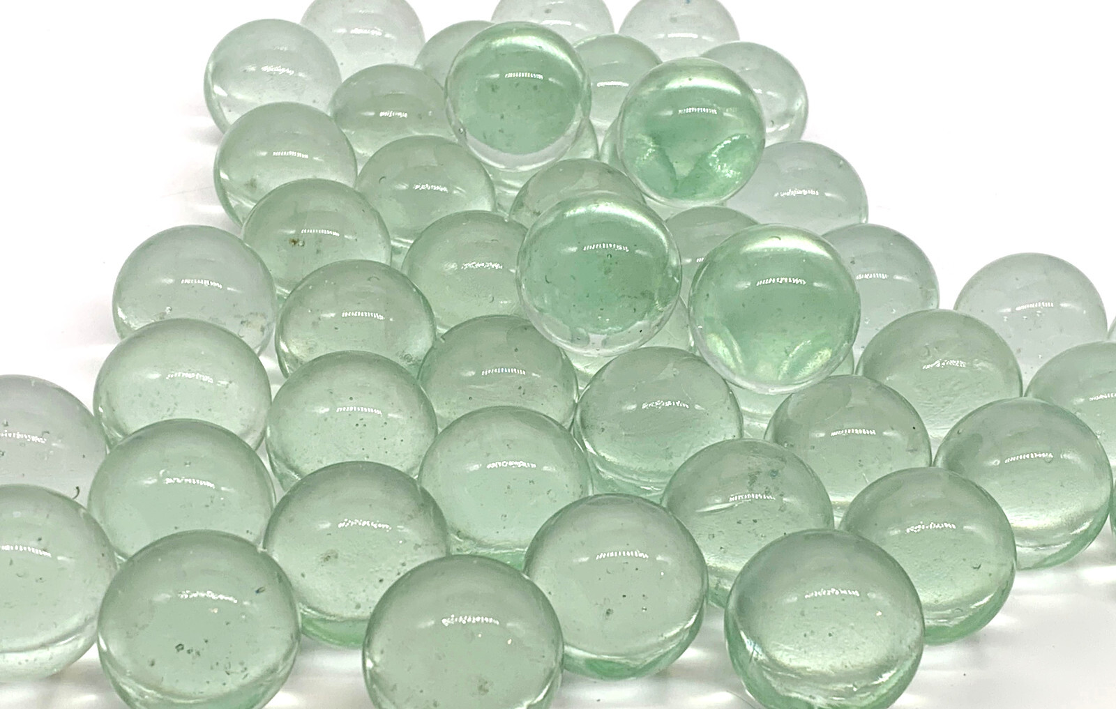25mm “Glacial Ice Clear” Glass Shooter Marbles (1″) New for 2022! Pk of 100