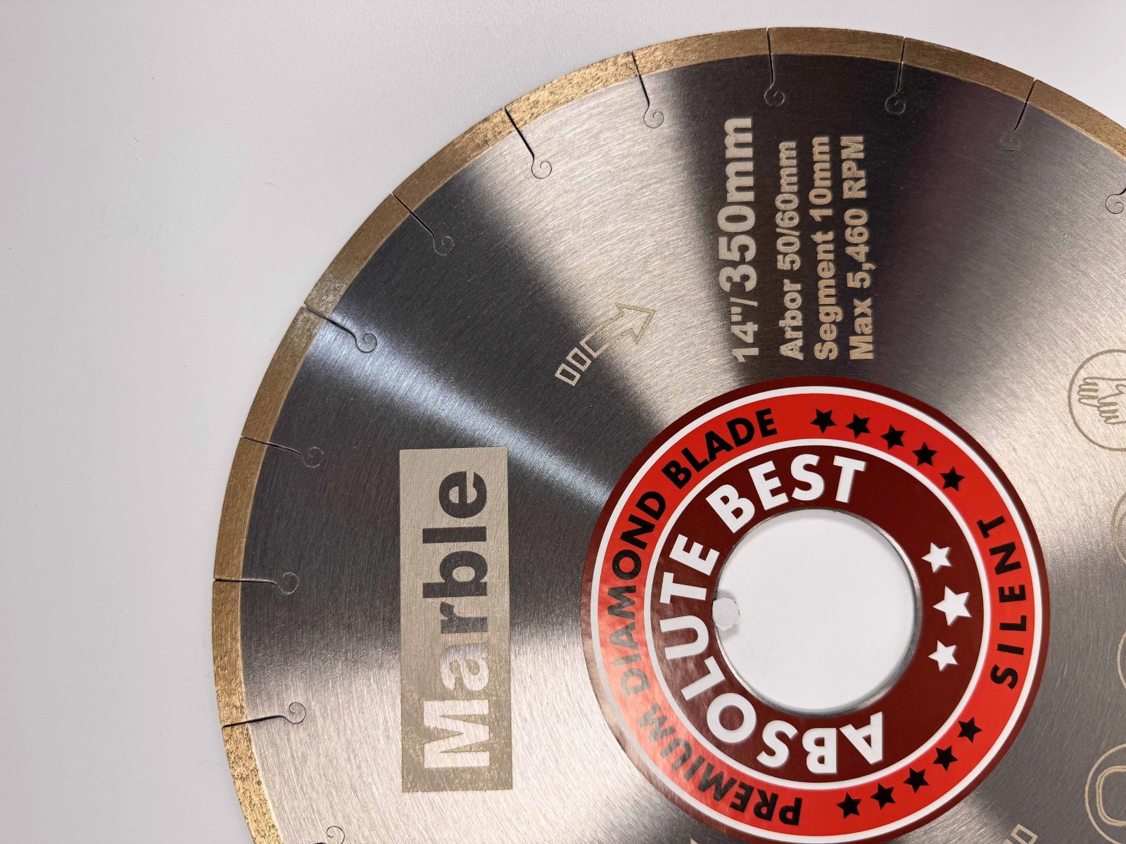 14inch 350mm saliente core Diamond Blade for marble – premium quality 50/60mm