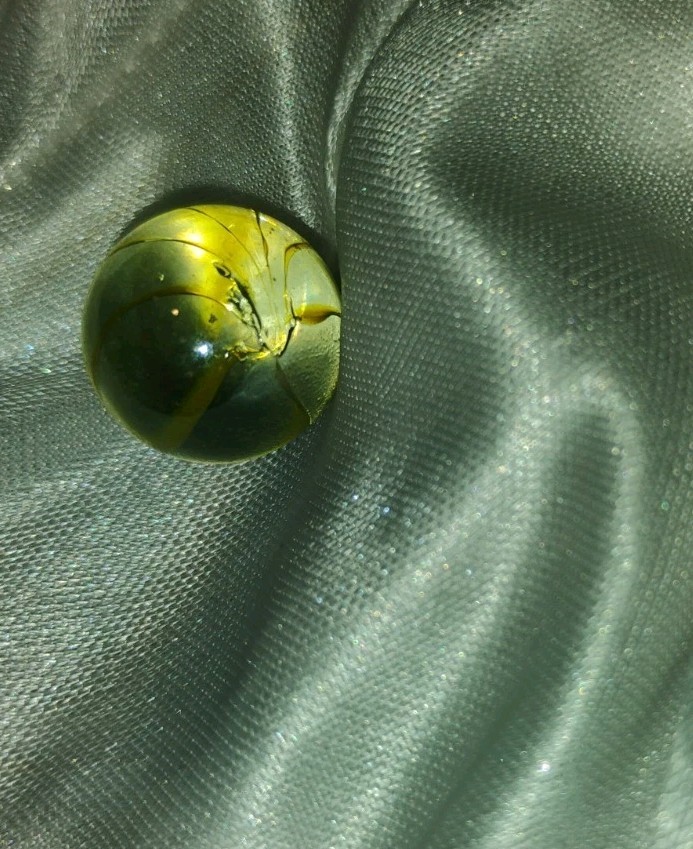 Hand Made Amber Gooseberry Marble