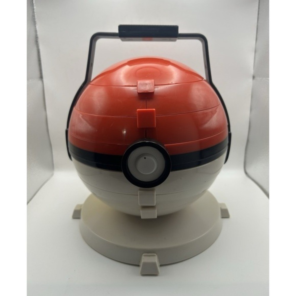 Vintage 1999 Pokemon Collector Marbles Pokeball Carrying Case & Marbles