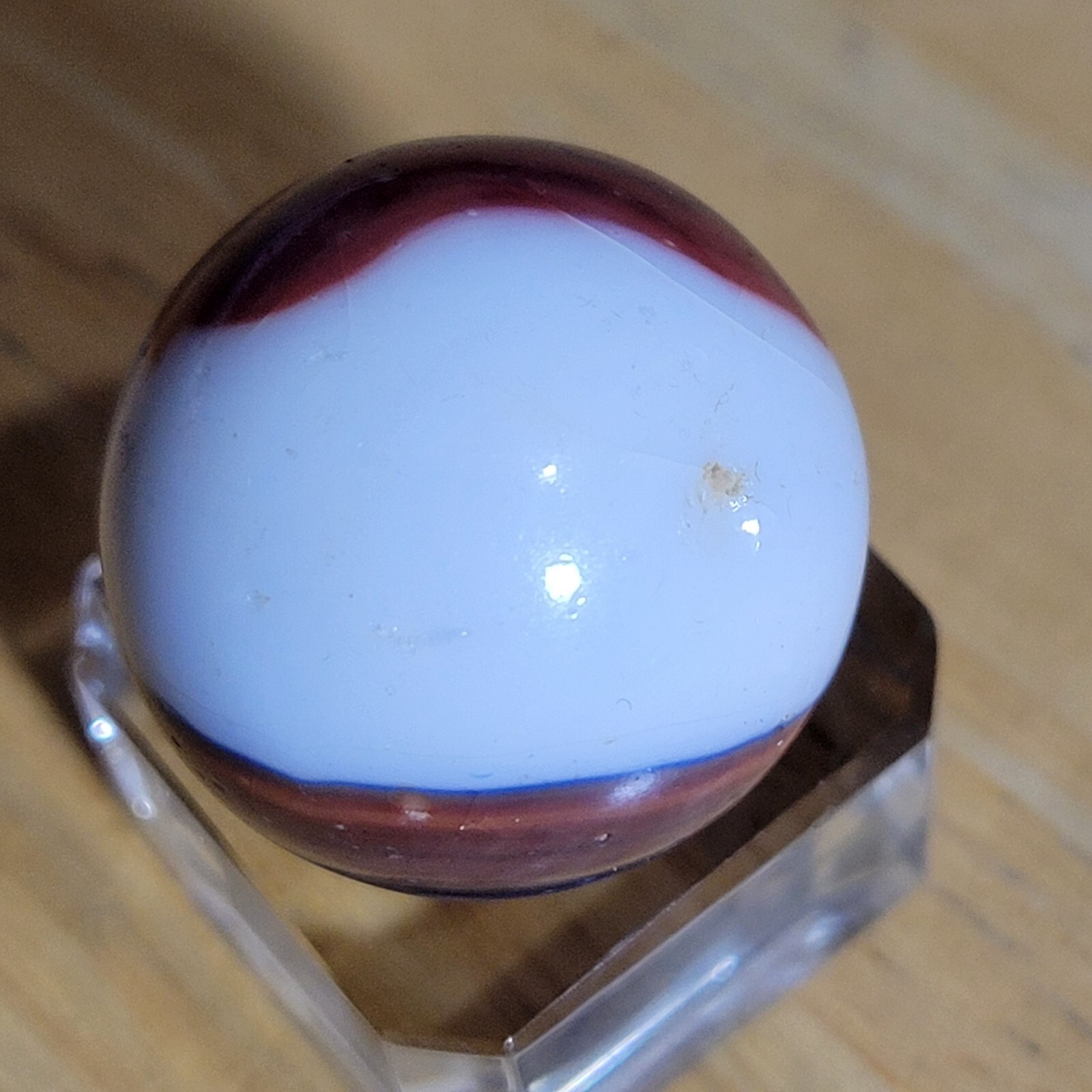 POLISHED MINT ! VHTF VINTAGE PELTIER OR MARBLE KING BOULDER SIZED .959″ 2B/30