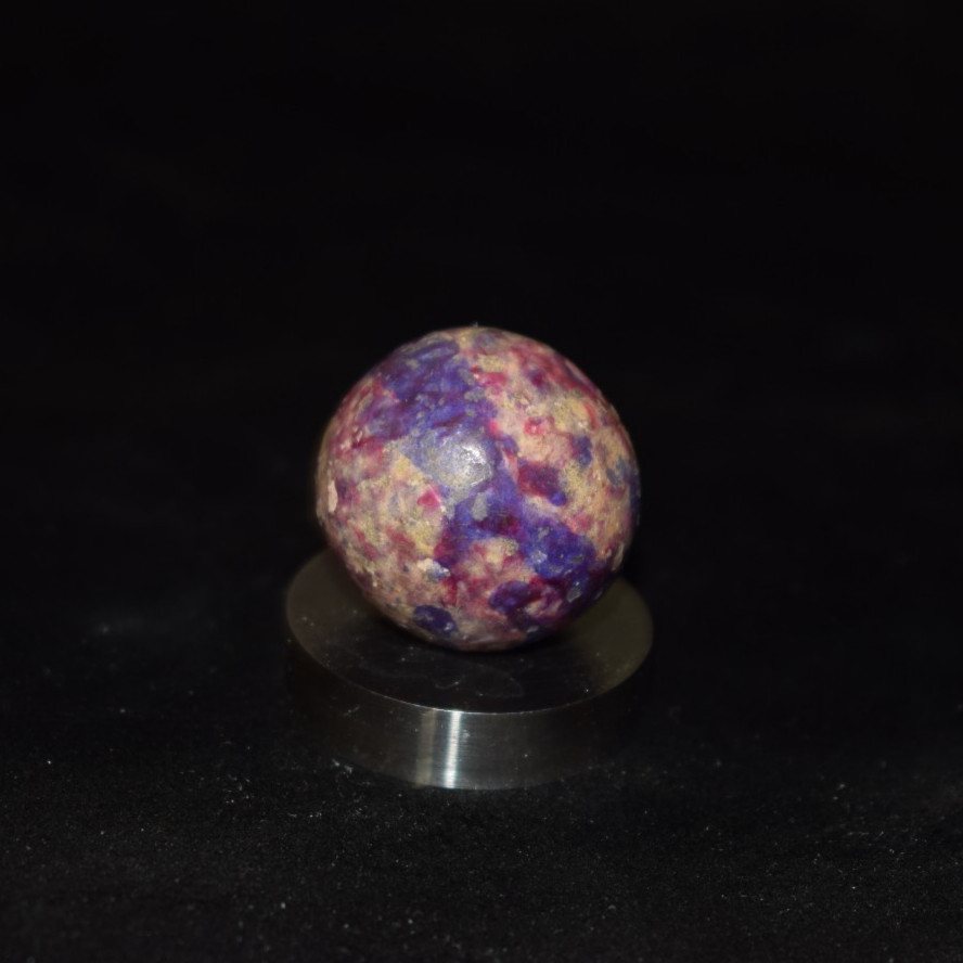 🐦⏩Antique Handmade multi-color dyed speckled glazed clay marble Shooter .875″