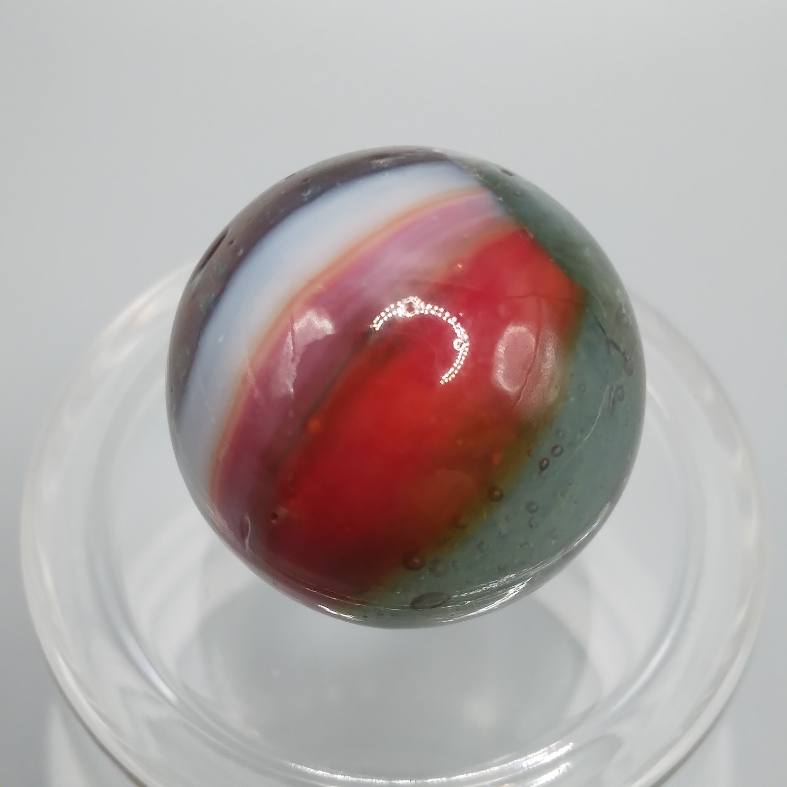 0.60″ Vintage Marble- Kokomo Peltier Vitro Marble King Akro – Quick List #Q37